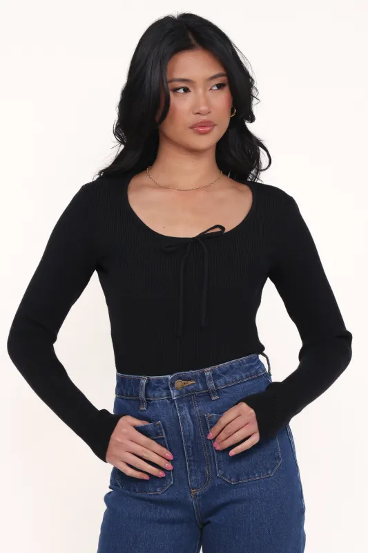 Cooper Knit Top - Black sold by Petal & Pup