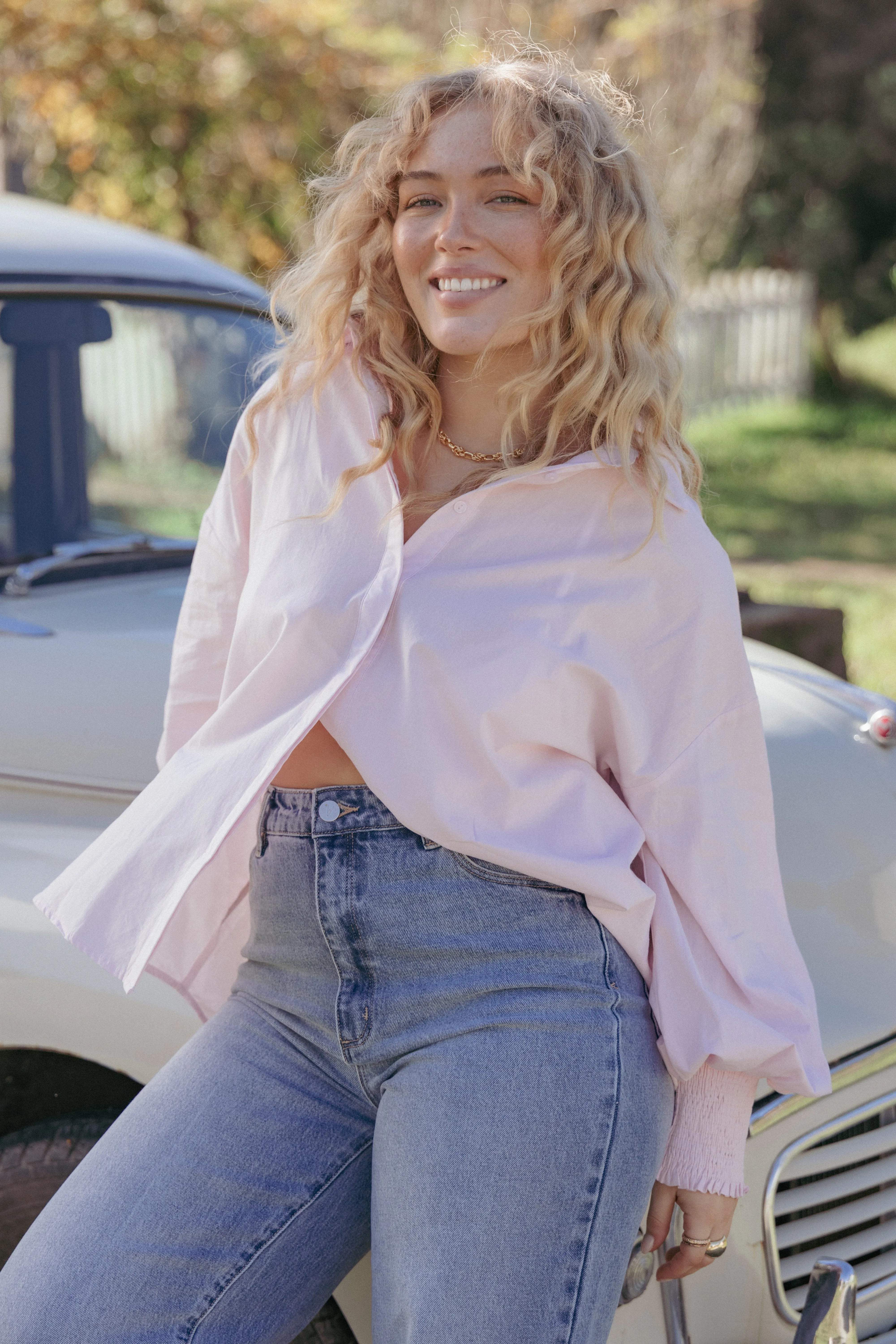 Carys Shirt - Pale Pink sold by Petal & Pup