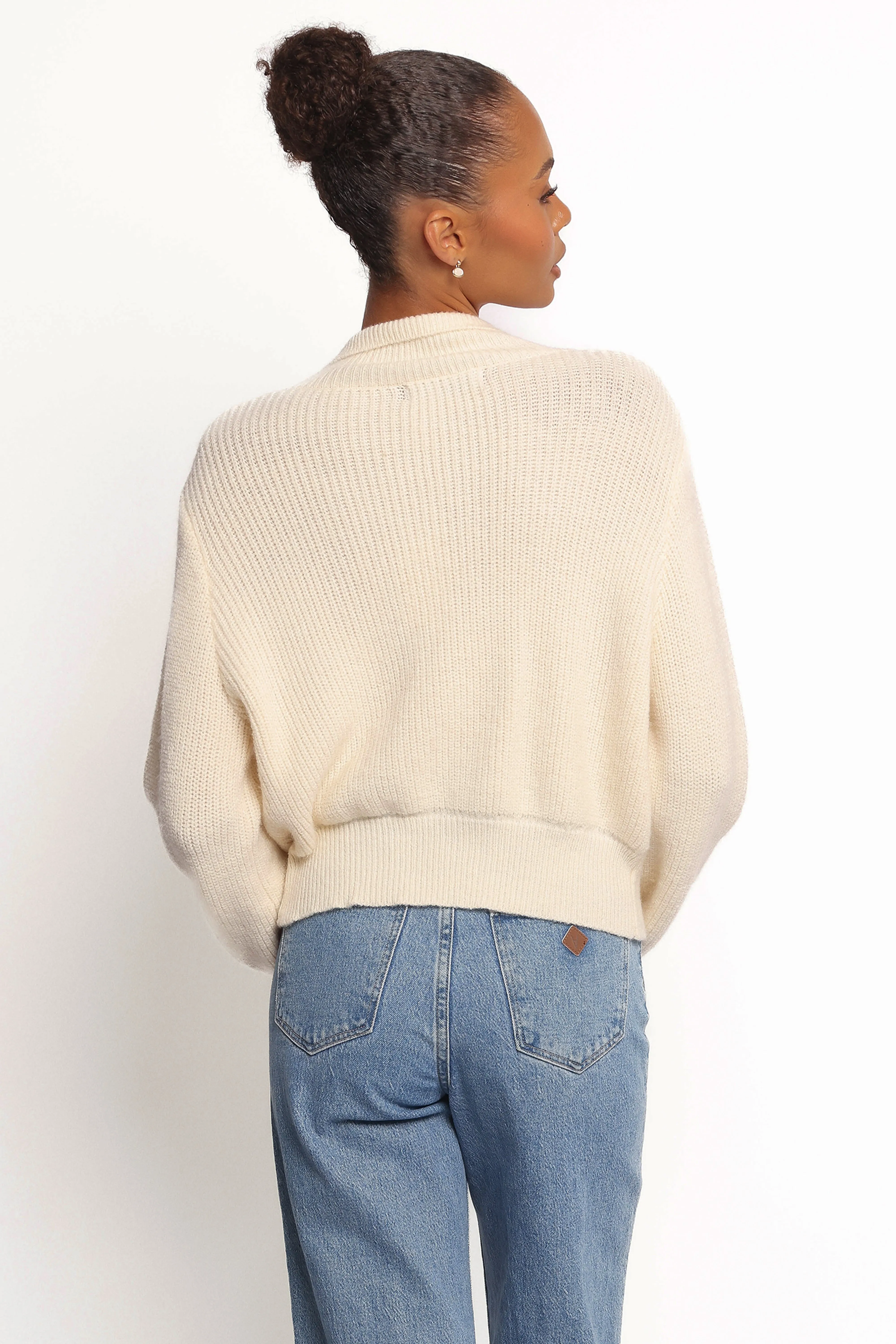 Kourtney Zip Cardigan - Cream sold by Petal & Pup product image thumbnail 5