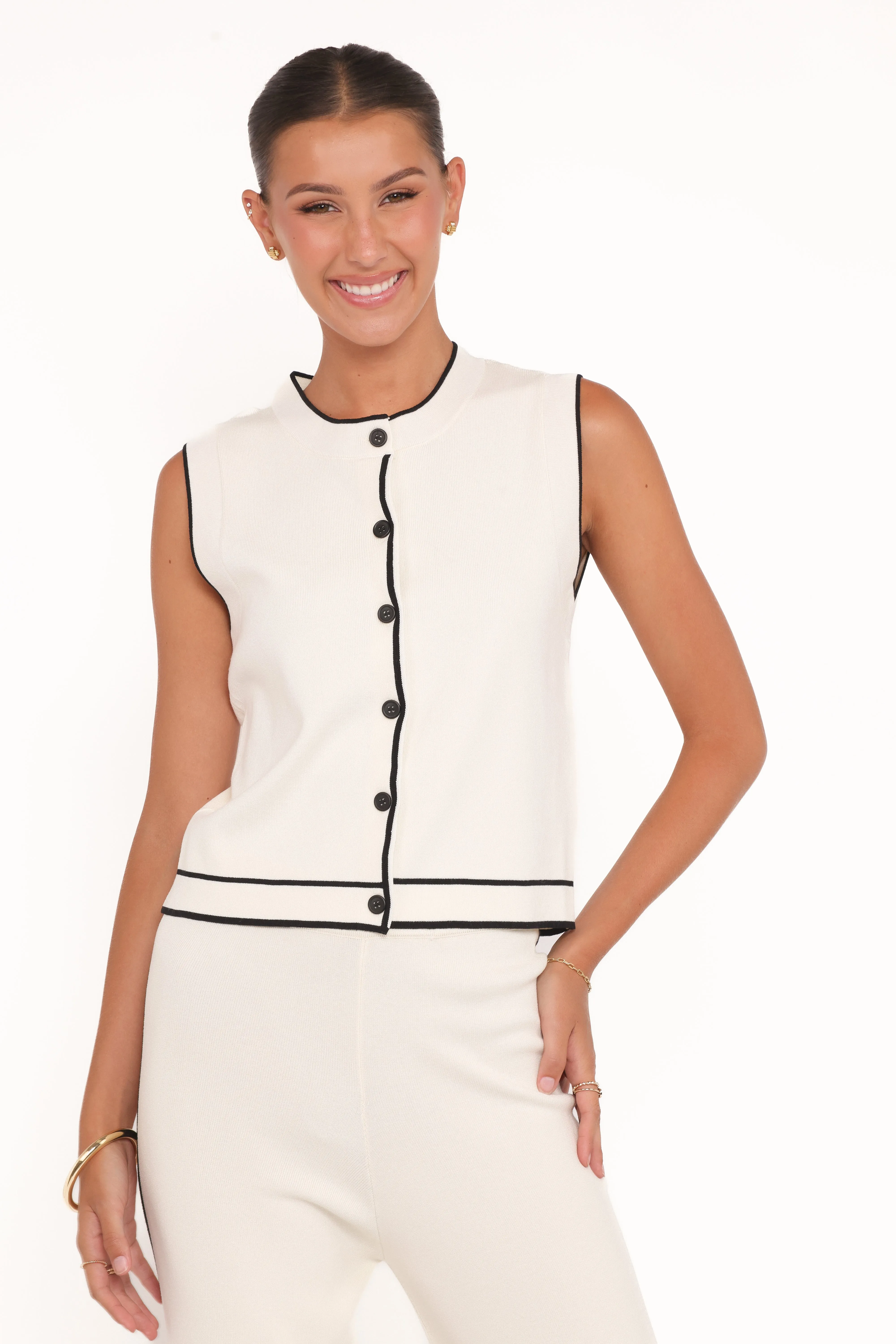 Jules Knitted Pant Set - White sold by Petal & Pup product image thumbnail 2