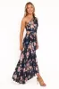 Kleo One Shoulder Maxi Dress - Navy Floral sold by Petal & Pup