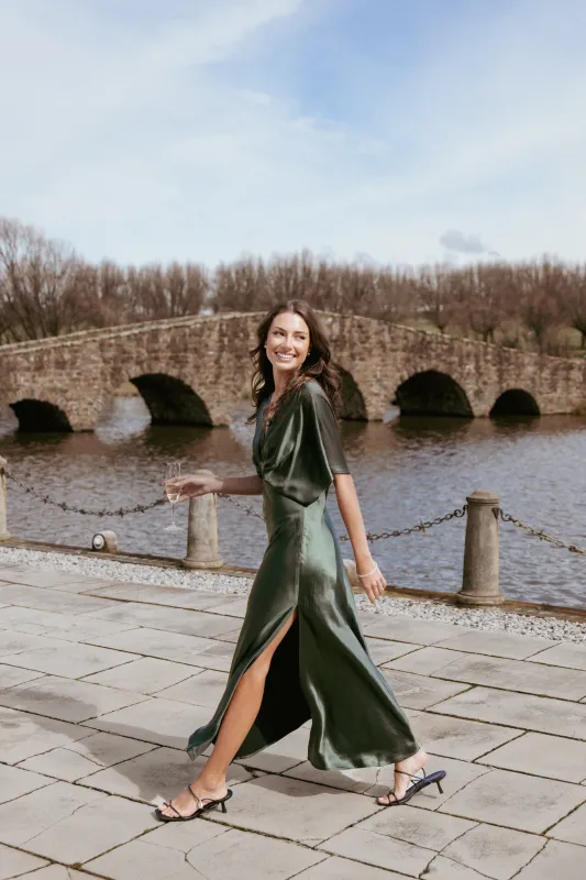 Ricki Maxi Dress - Olive Green sold by Petal & Pup