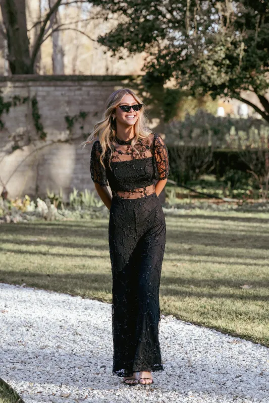 Zina Jumpsuit - Black sold by Petal & Pup