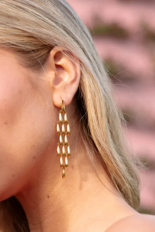 Alba Earrings - Gold sold by Petal & Pup