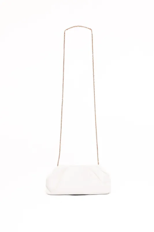Lucy Clutch Bag - White sold by Petal & Pup