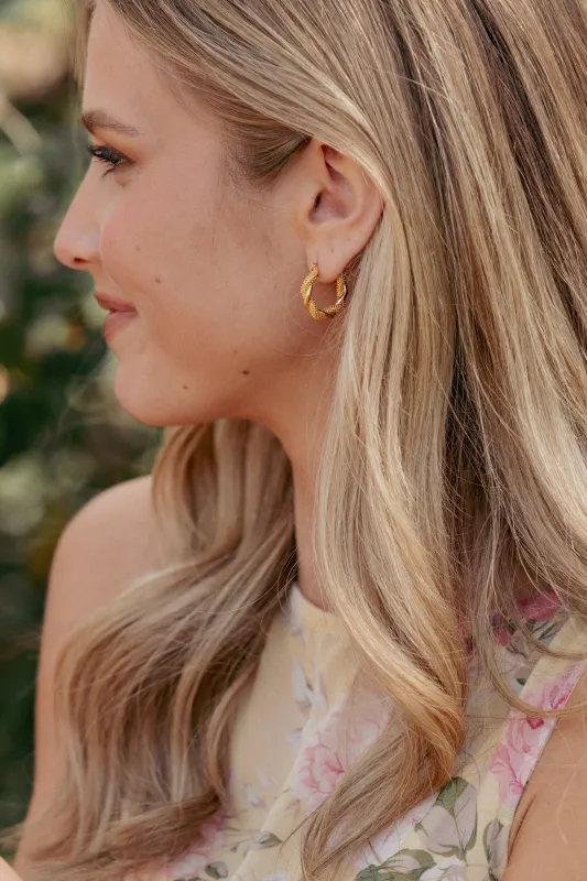 Amity Earrings - Gold sold by Petal & Pup
