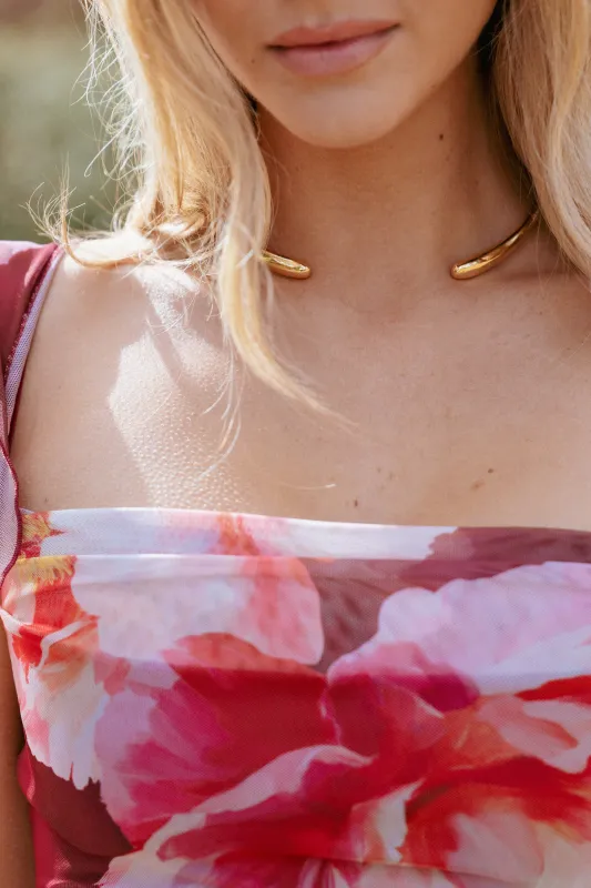 Davis Necklace - Gold made by Petal & Pup