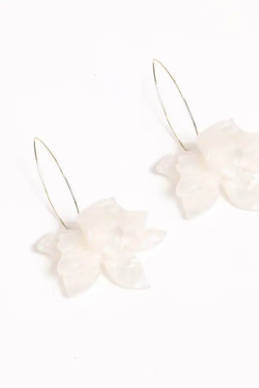 Edel Earrings - White sold by Petal & Pup