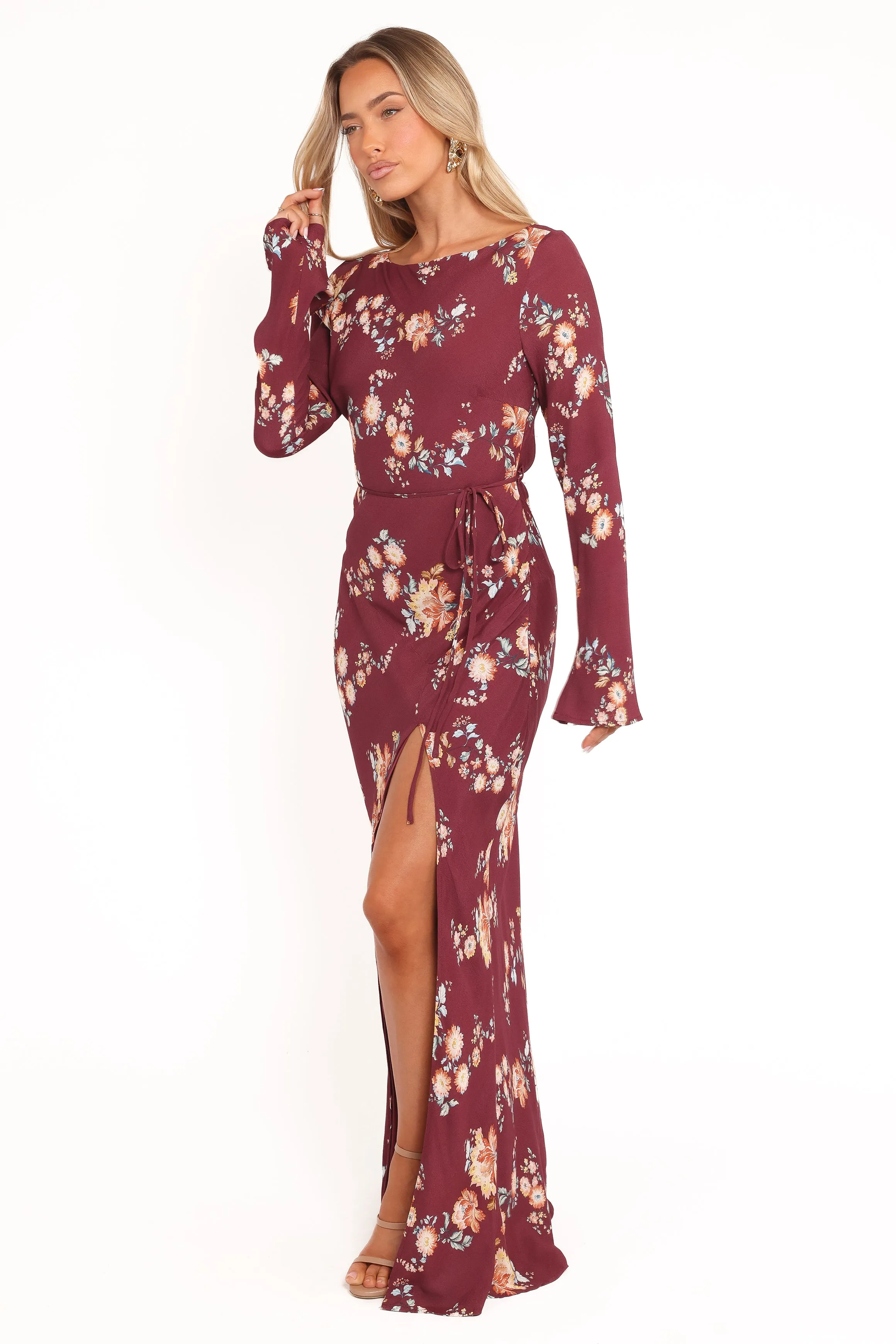 Alima Maxi Dress - Berry Floral sold by Petal & Pup product image thumbnail 4