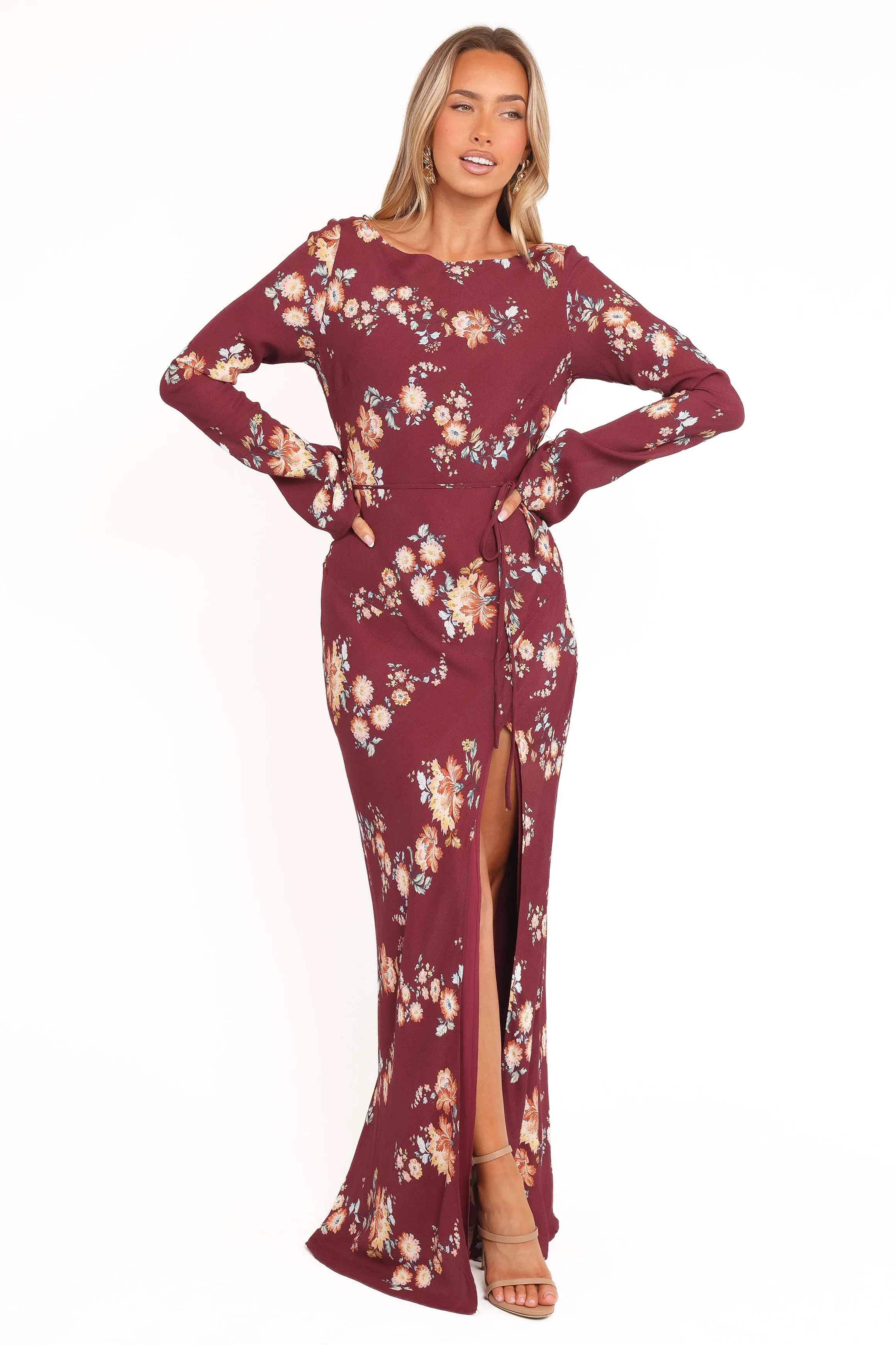 Alima Maxi Dress - Berry Floral sold by Petal & Pup product image thumbnail 2