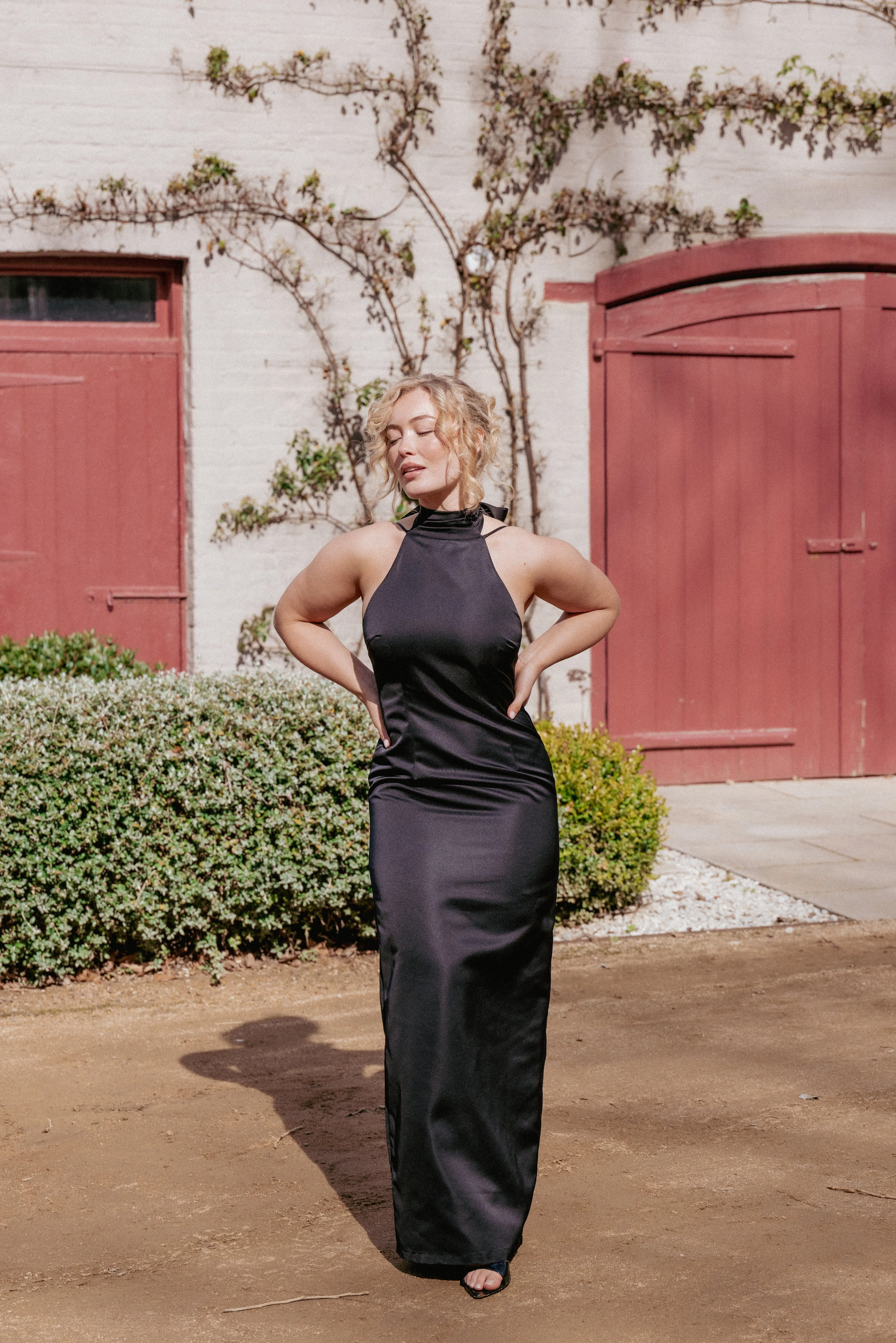 Cassidy Maxi Dress - Black sold by Petal & Pup