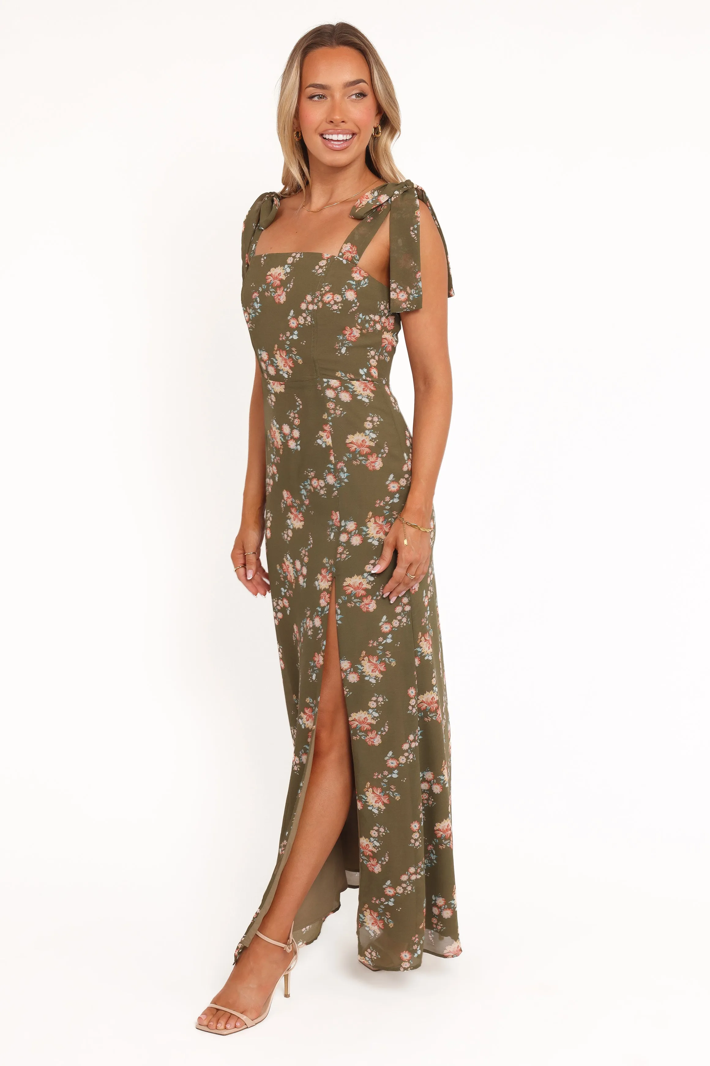 Renita Maxi Dress - Olive Floral sold by Petal & Pup product image thumbnail 4