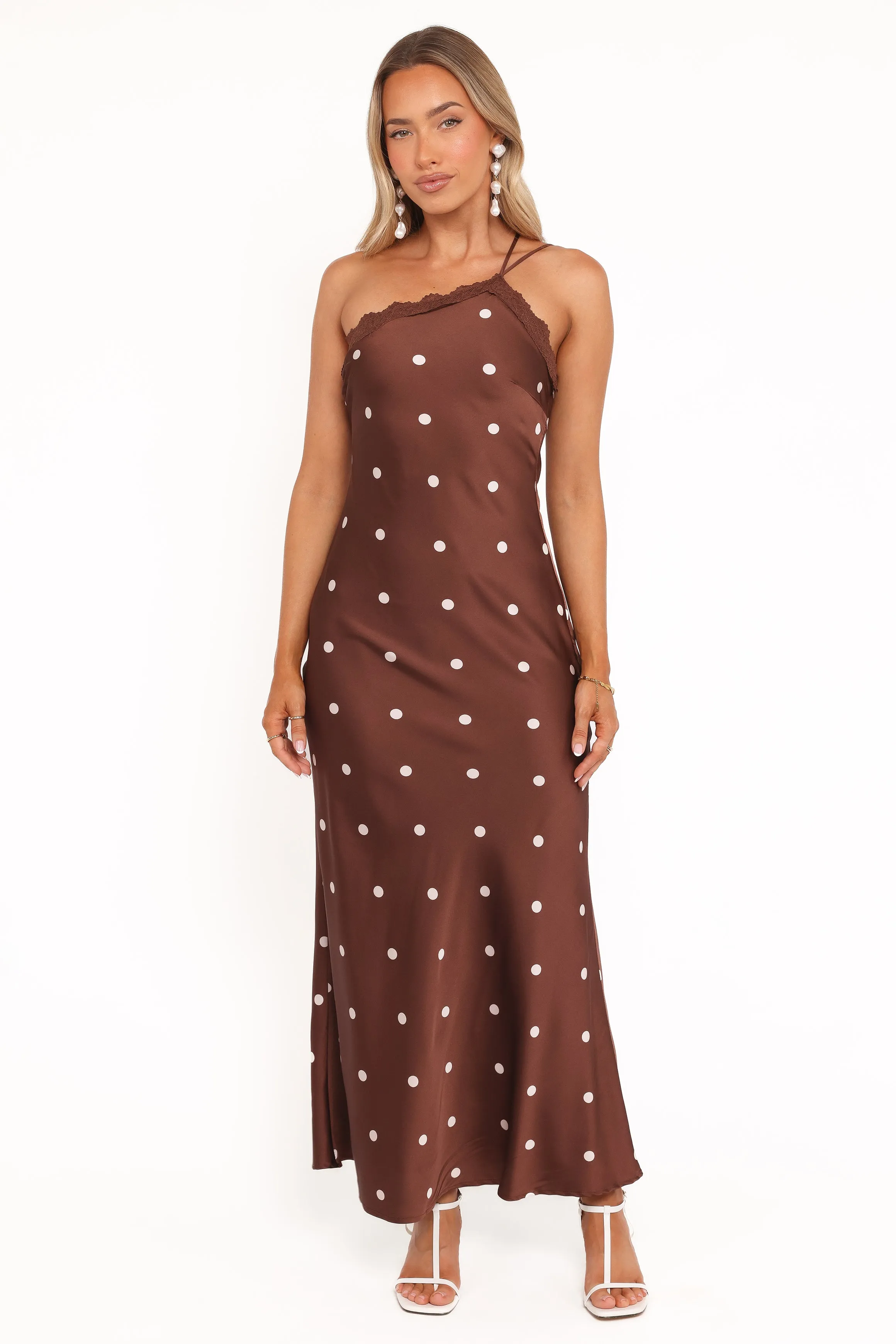 Anika Maxi Dress - Brown Polka Dot sold by Petal & Pup product image thumbnail 2