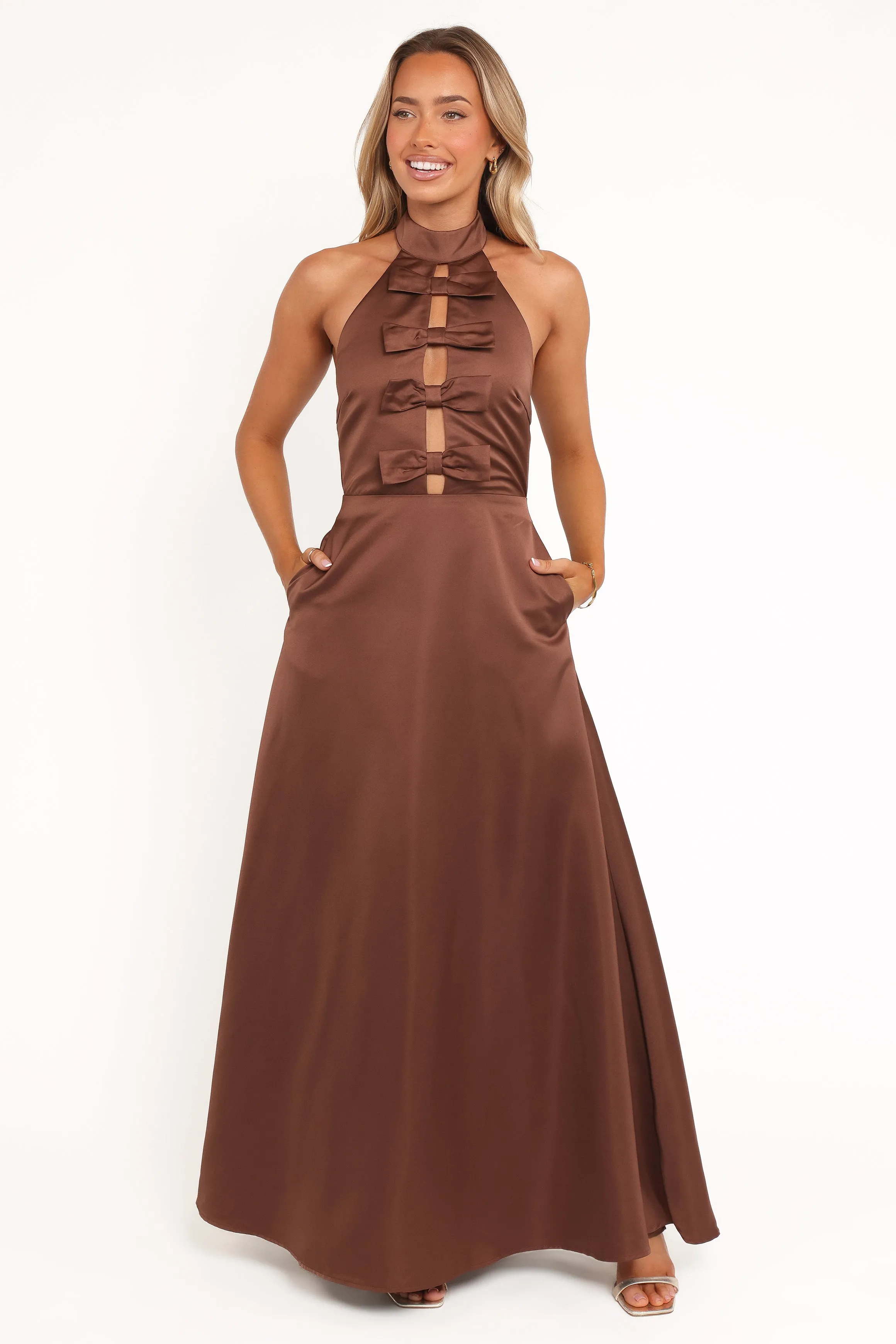 Norva Maxi Dress - Brown sold by Petal & Pup product image thumbnail 2