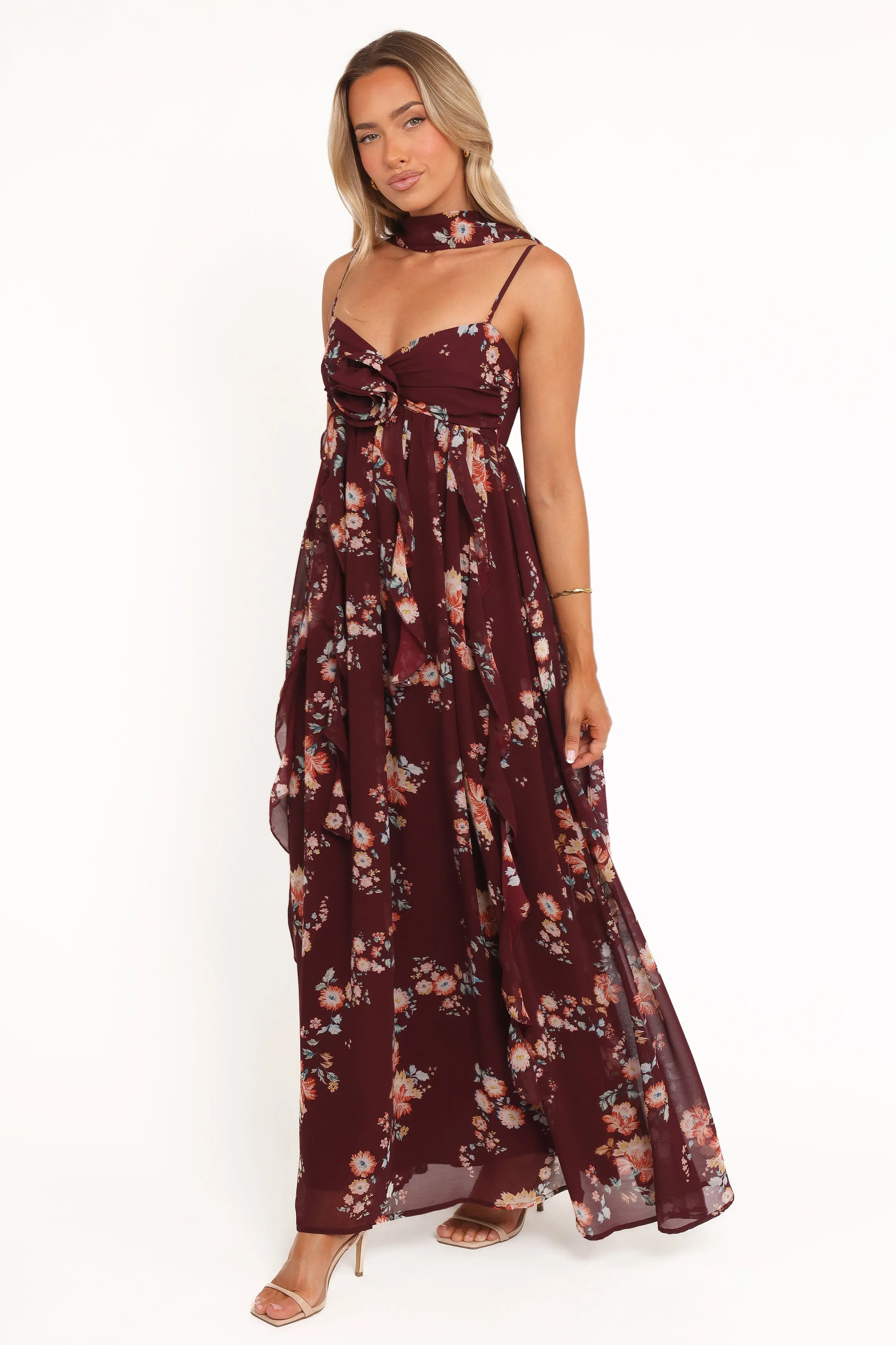 Tully Maxi Dress - Berry Floral sold by Petal & Pup product image thumbnail 4