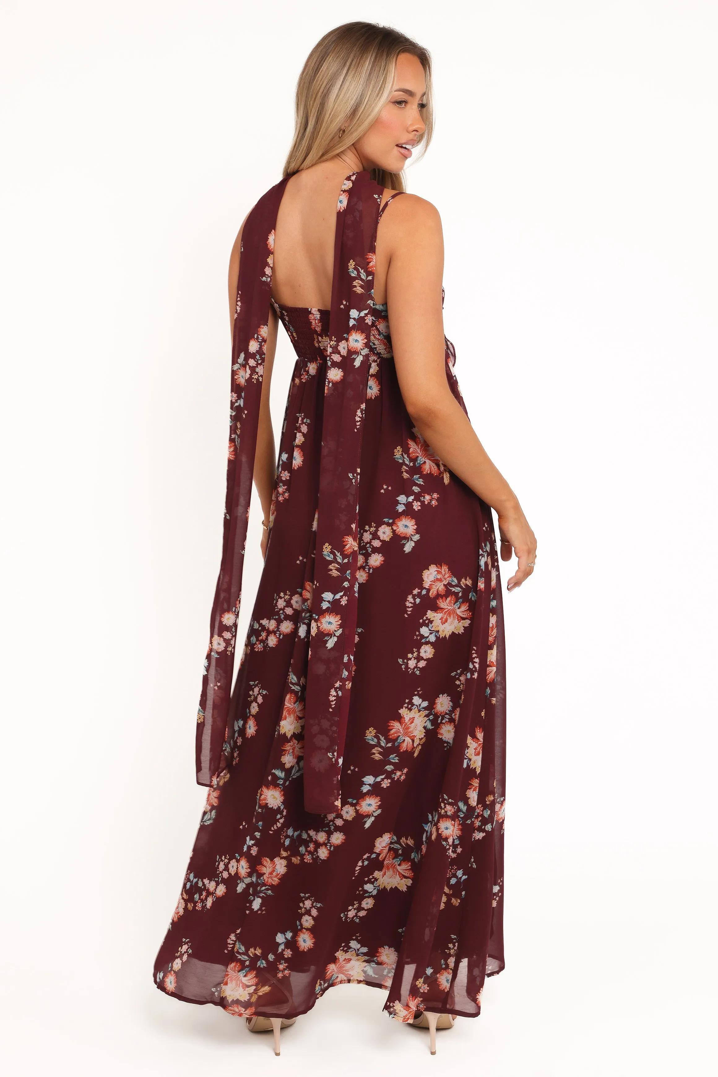 Tully Maxi Dress - Berry Floral sold by Petal & Pup product image thumbnail 3