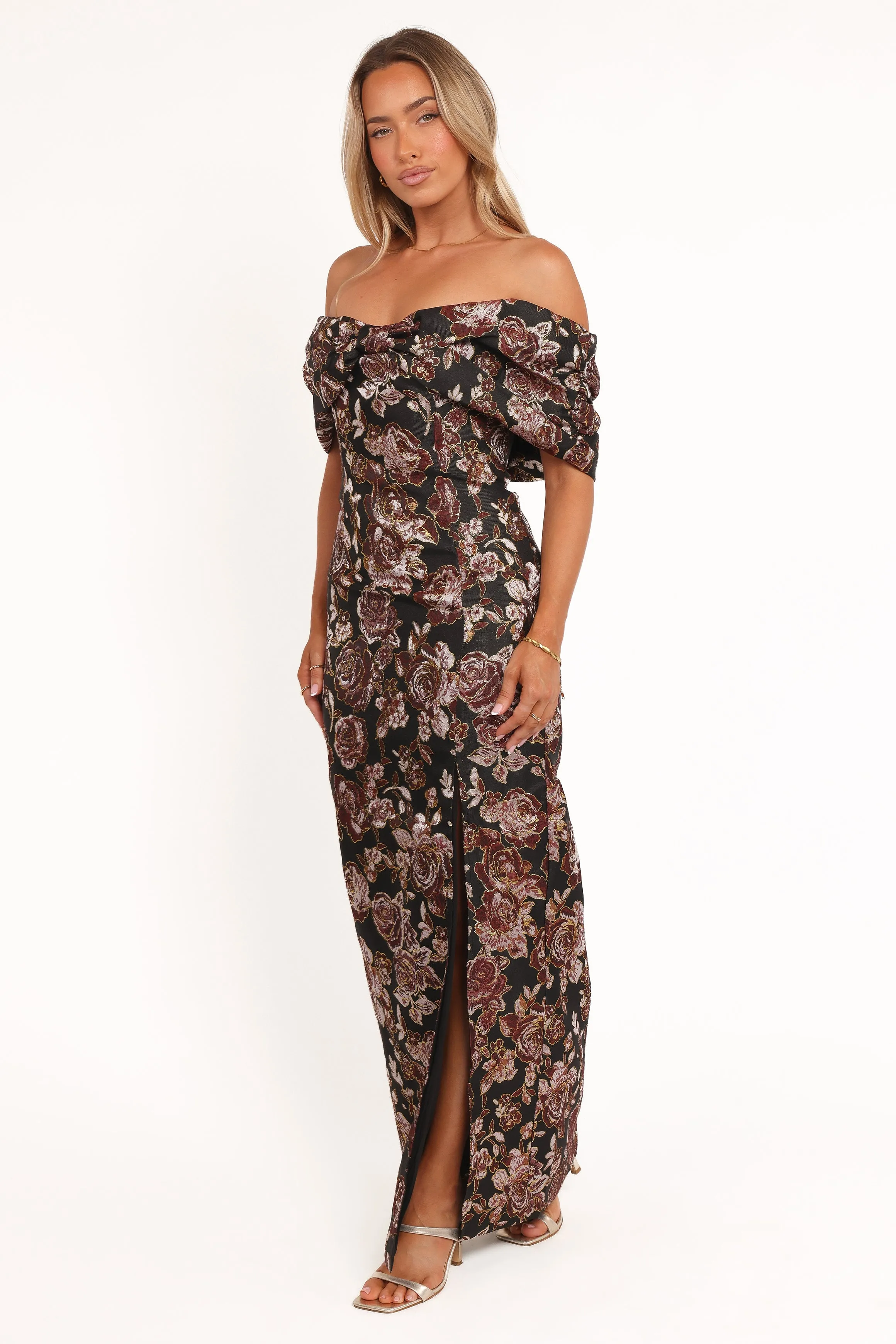 Lilia Maxi Dress - Black Floral sold by Petal & Pup product image thumbnail 4