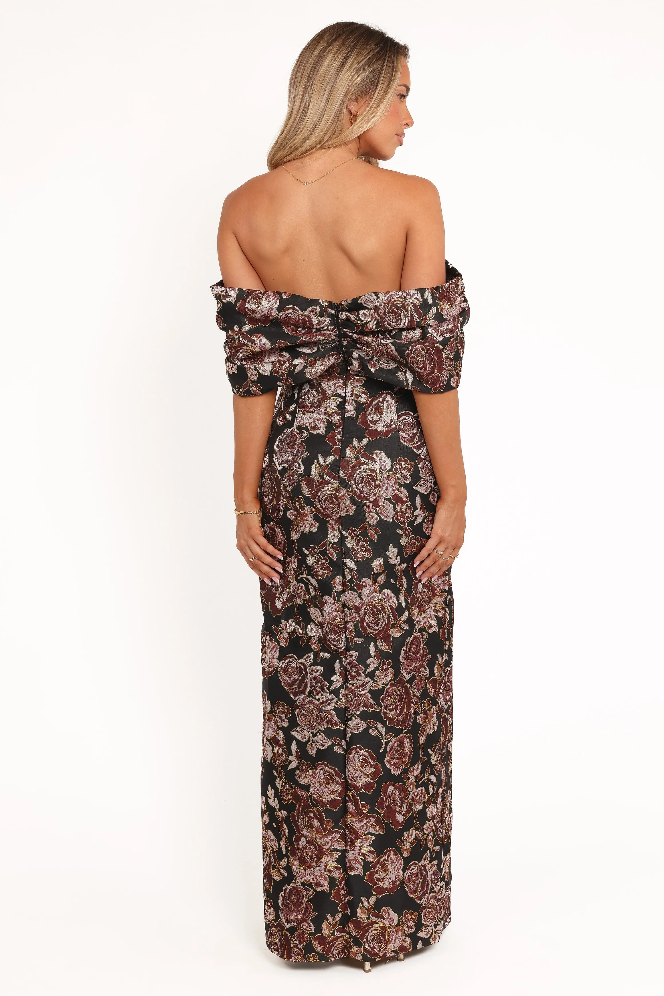 Lilia Maxi Dress - Black Floral sold by Petal & Pup product image thumbnail 5