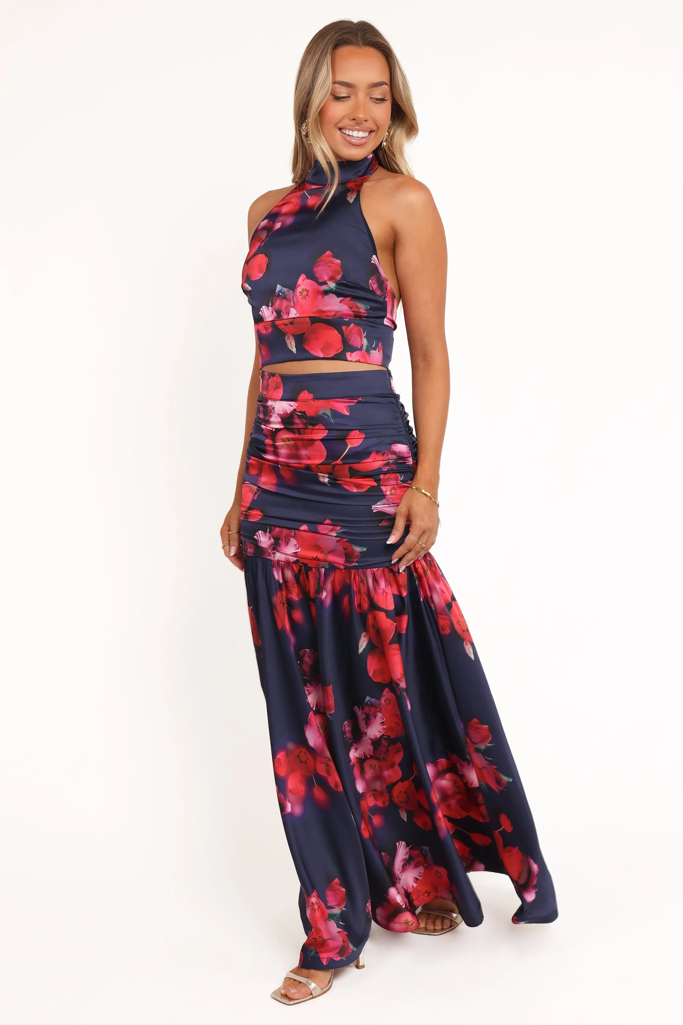 Freda Halter Skirt Set - Navy Floral sold by Petal & Pup product image thumbnail 4
