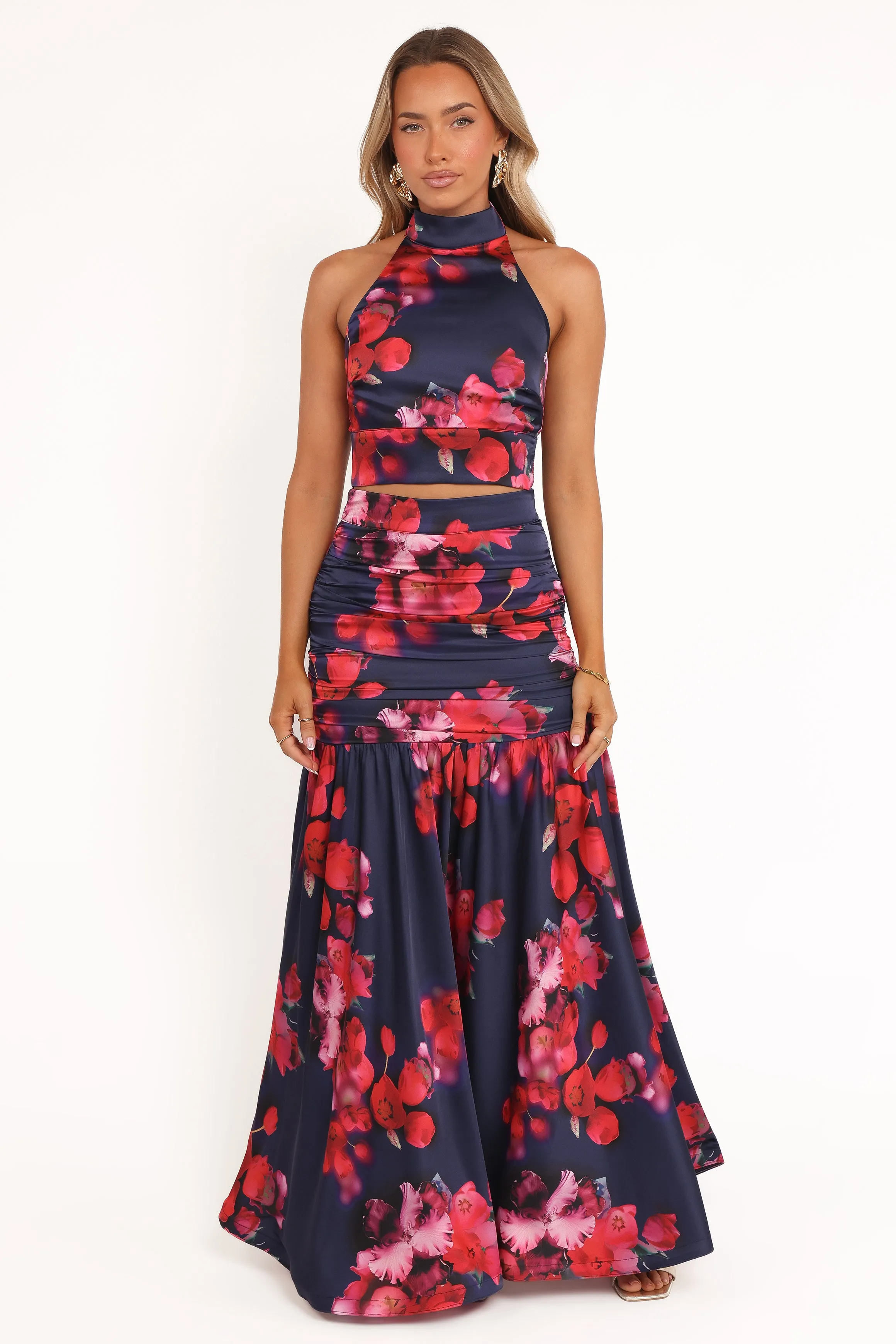 Freda Halter Skirt Set - Navy Floral sold by Petal & Pup product image thumbnail 2