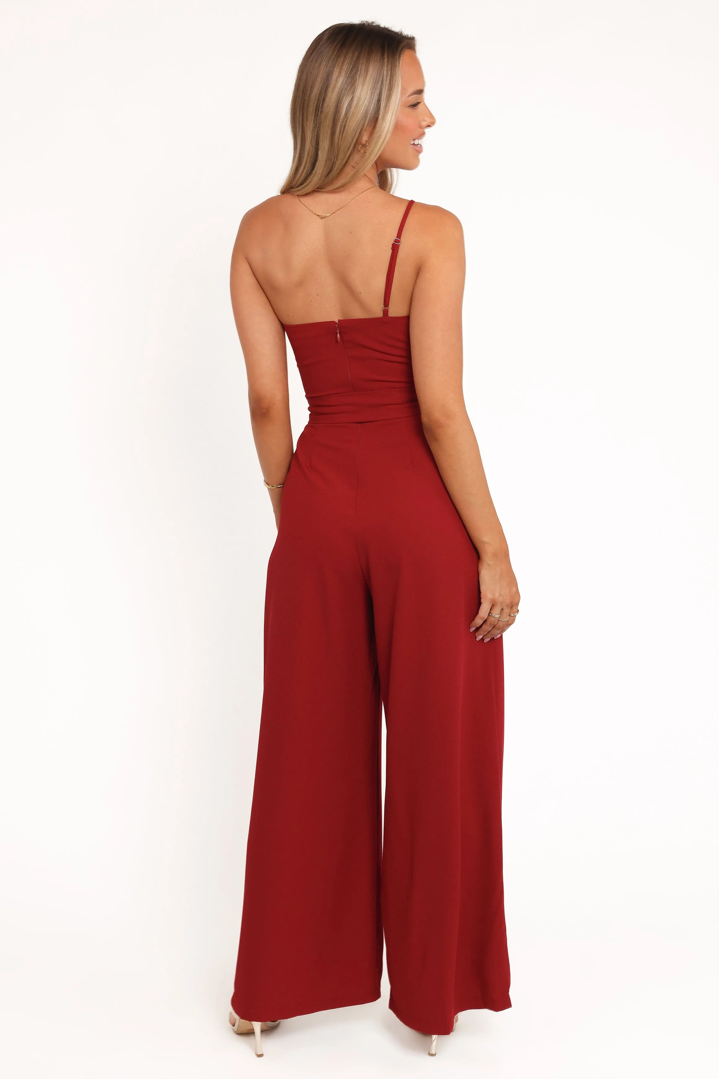 Leyton Jumpsuit - Deep Red sold by Petal & Pup product image thumbnail 5