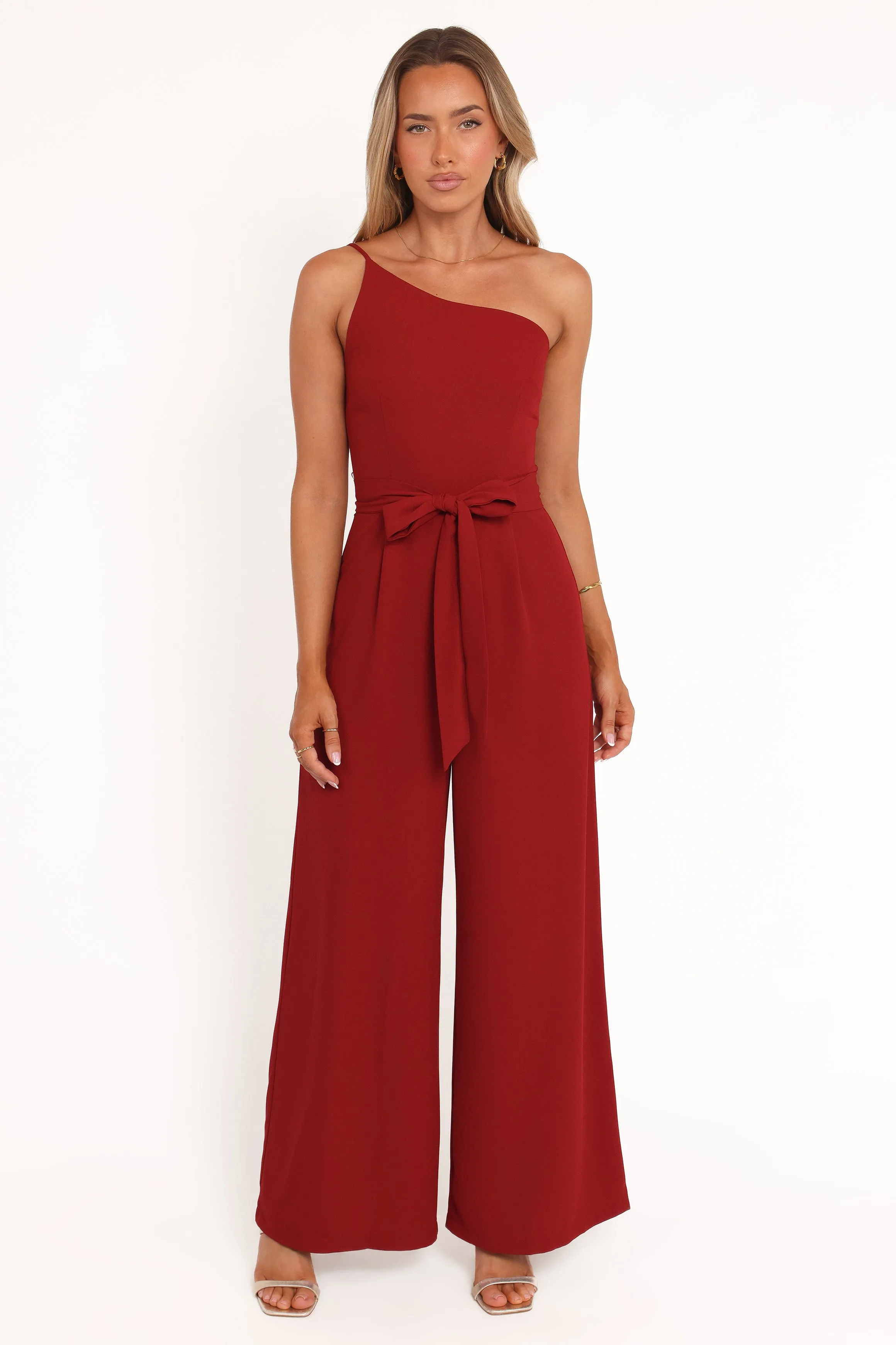 Leyton Jumpsuit - Deep Red sold by Petal & Pup product image thumbnail 2