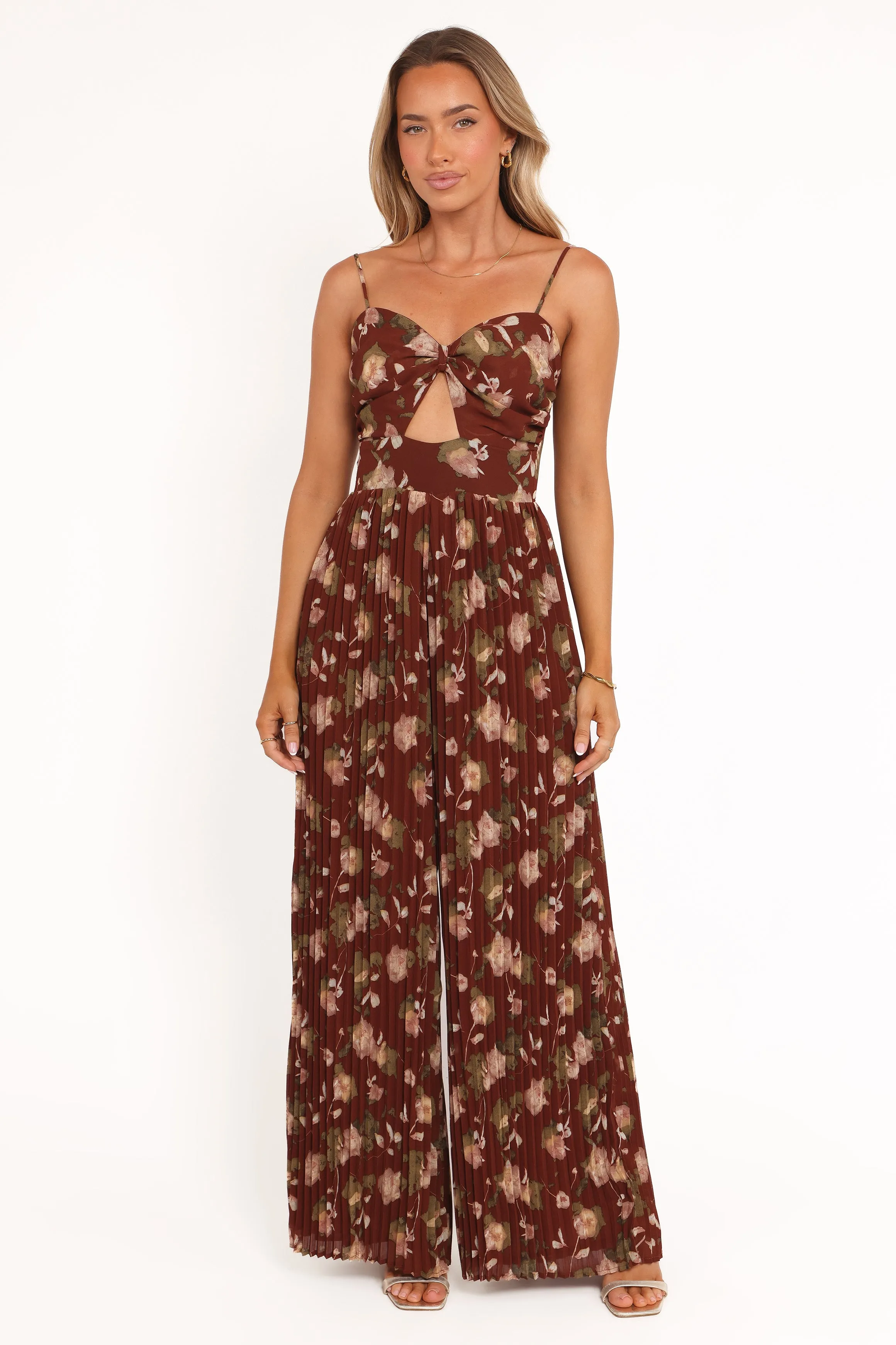 Alice Wide Leg Jumpsuit - Brown Floral sold by Petal & Pup product image thumbnail 5
