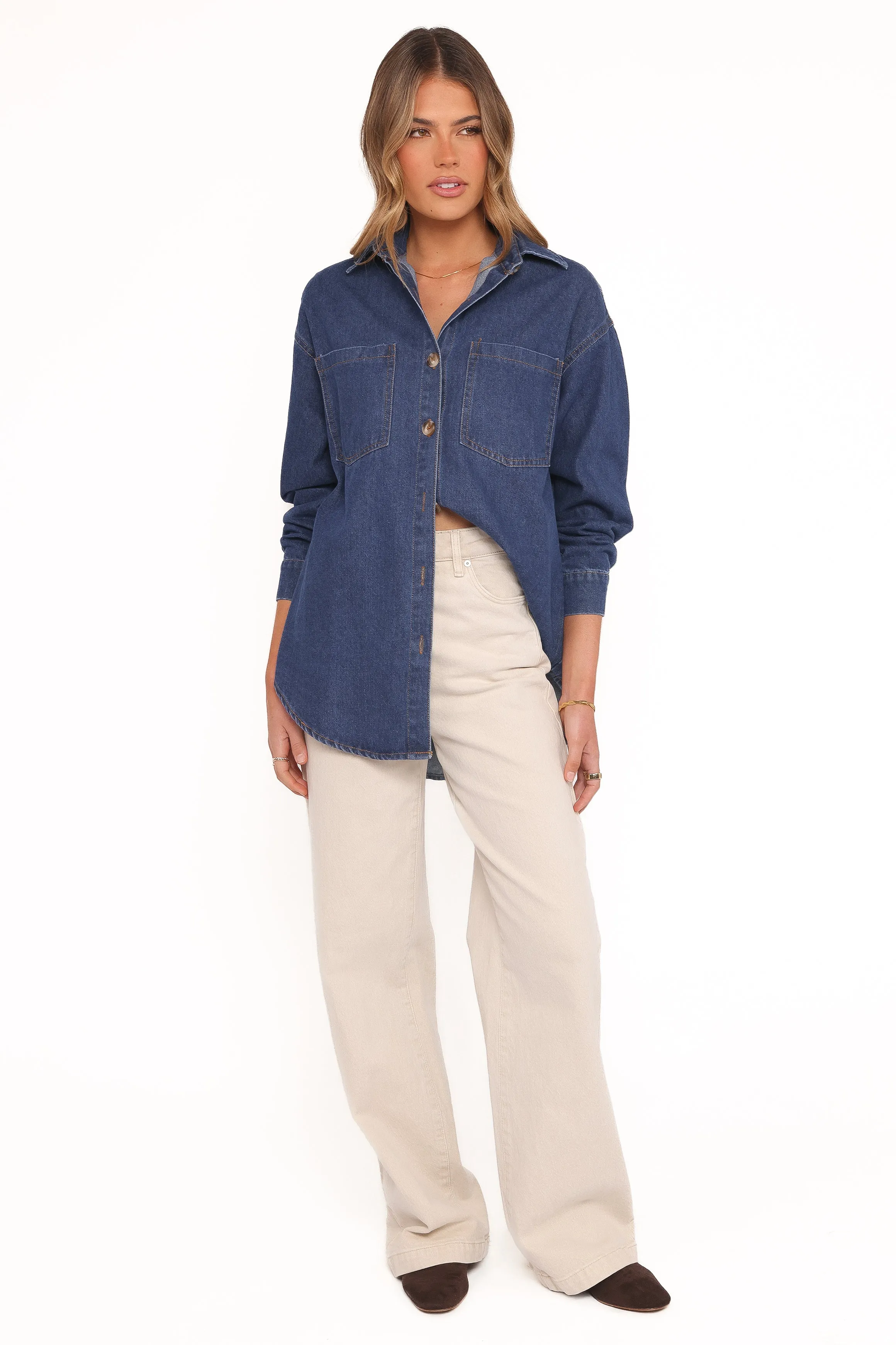 Anicia Denim Shirt - Dark sold by Petal & Pup product image thumbnail 5