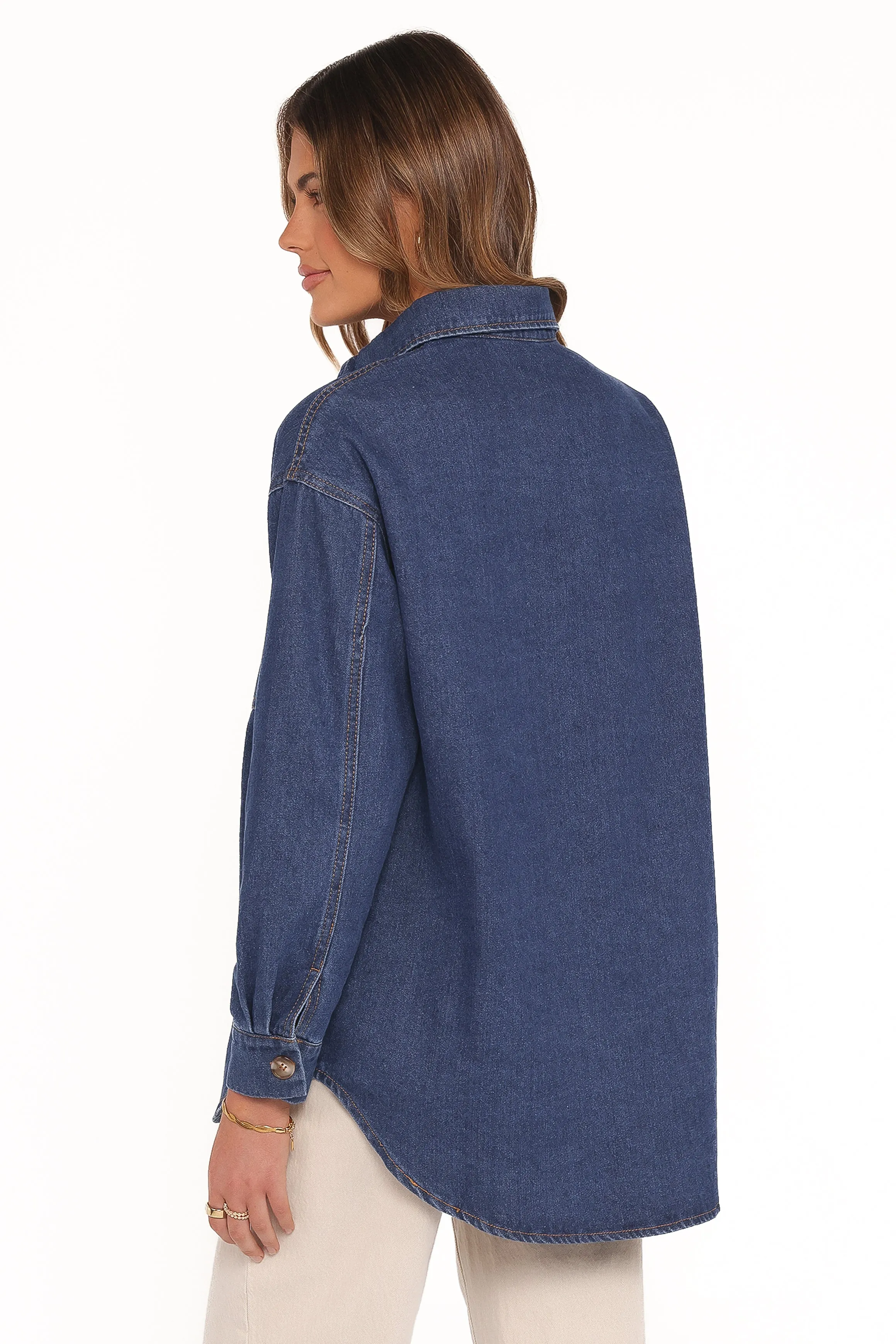 Anicia Denim Shirt - Dark sold by Petal & Pup product image thumbnail 4