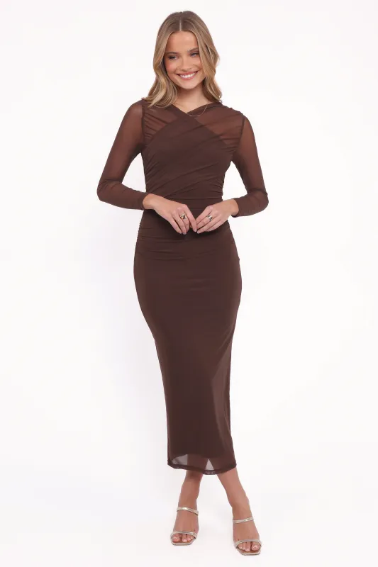 Honor Midi Dress - Chocolate sold by Petal & Pup