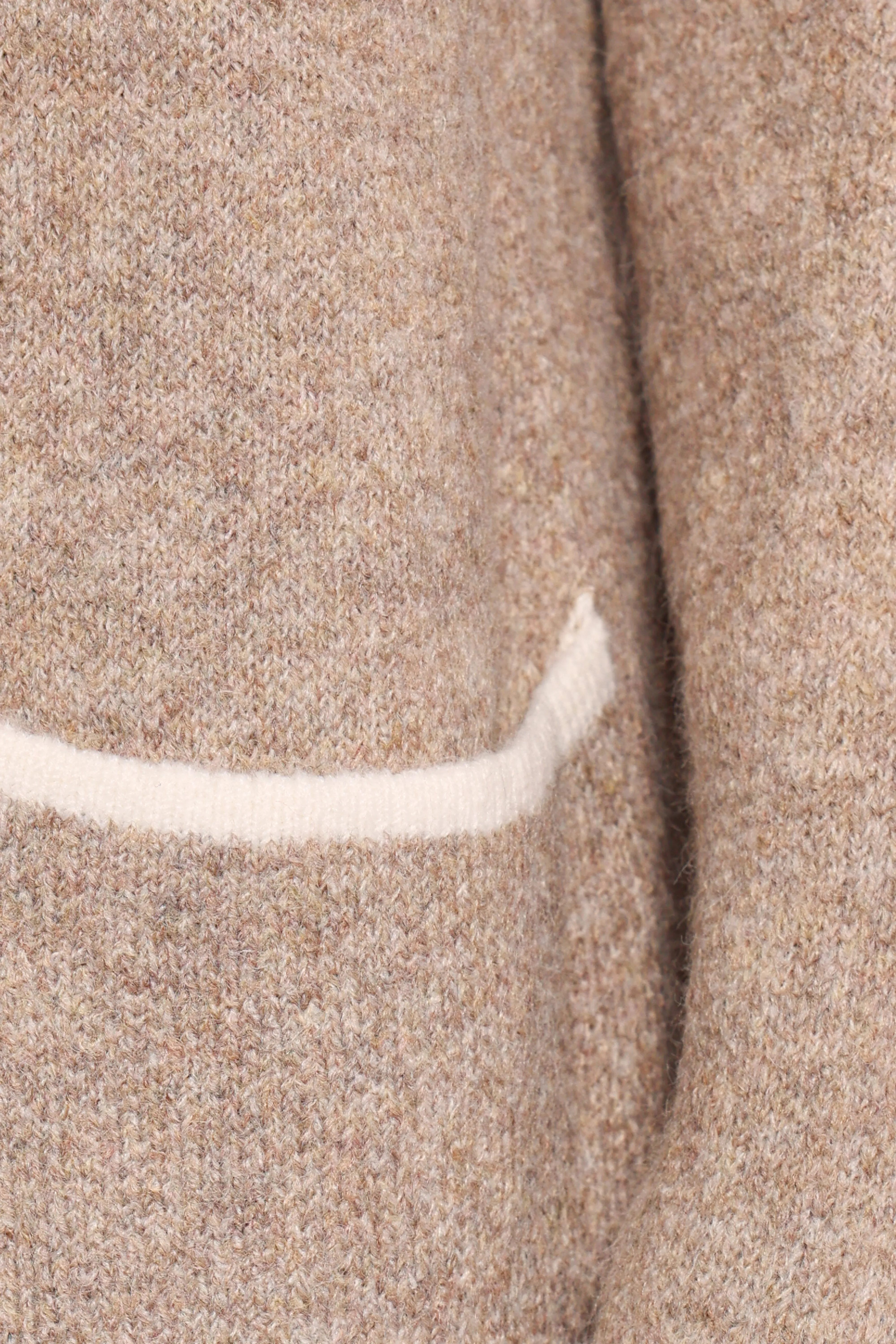 Katia Contrast Trim Coatigan - Beige sold by Petal & Pup product image thumbnail 5