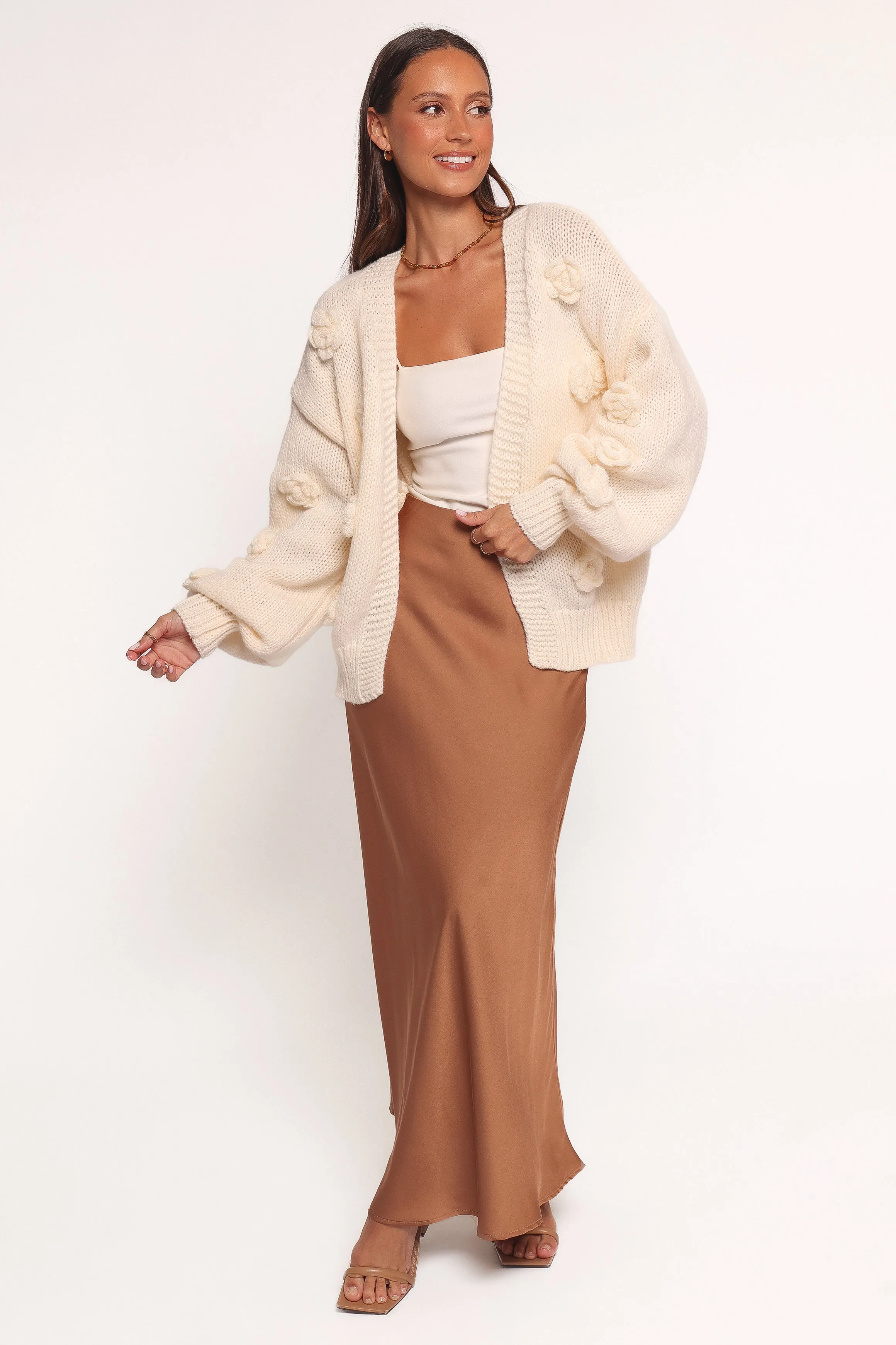 Doralee Rose Cardigan - Cream sold by Petal & Pup