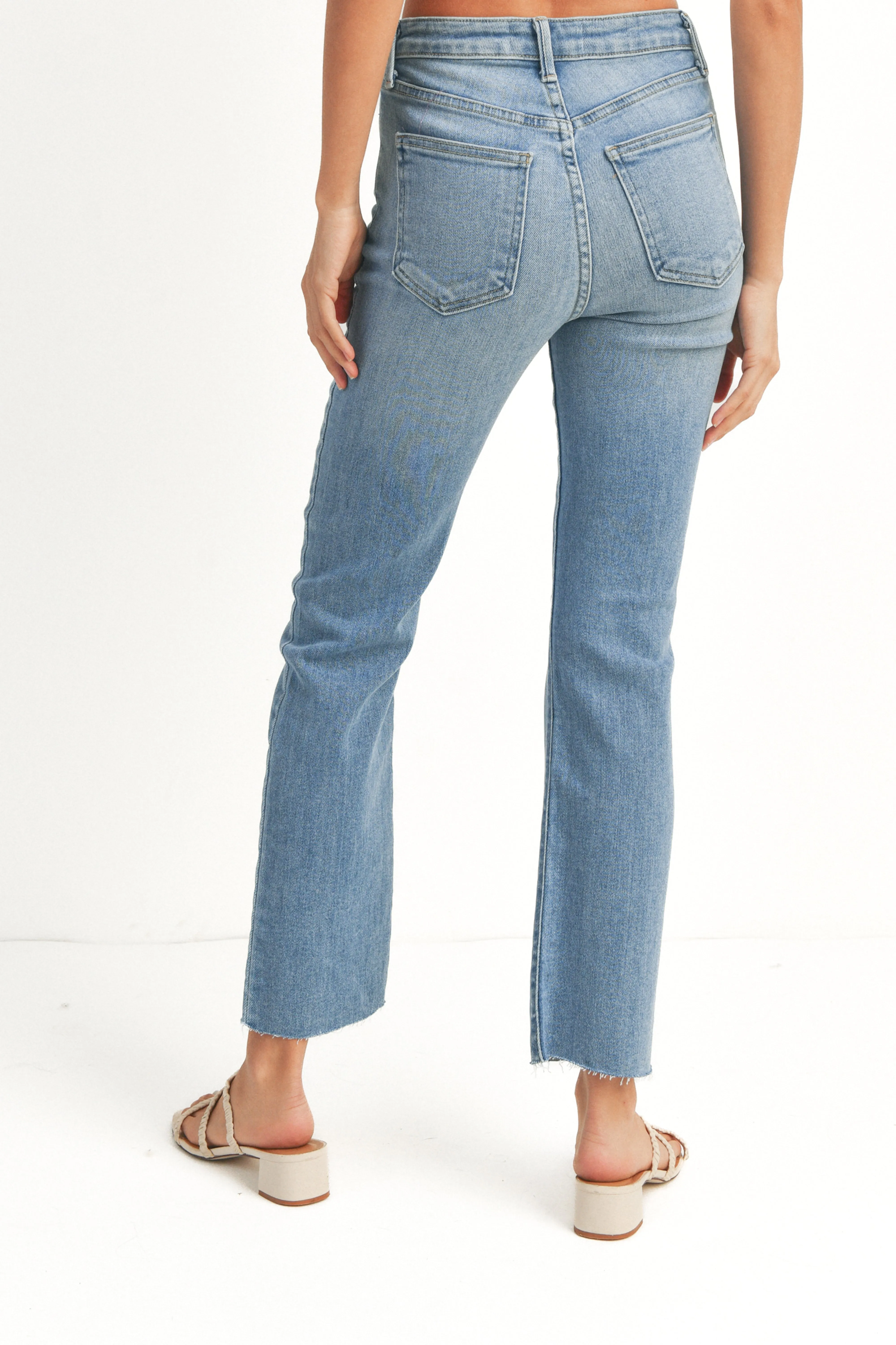 Just Black Distressed Slim Leg Jean - Medium sold by Petal & Pup product image thumbnail 3