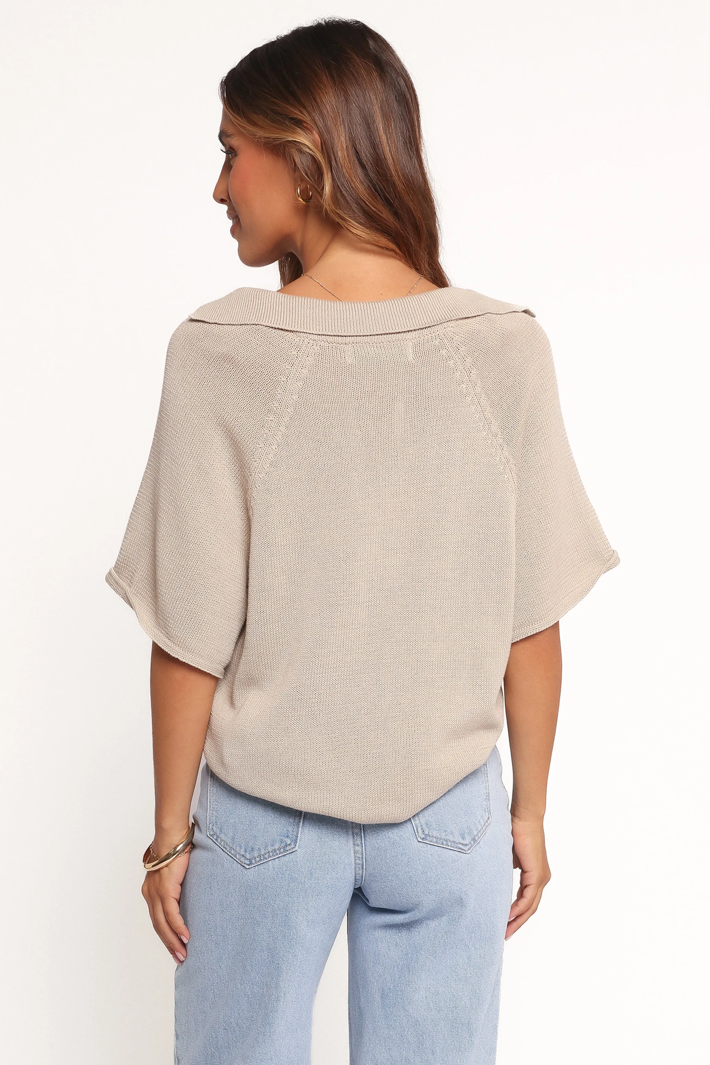 Eldora Knitted Top - Oatmeal sold by Petal & Pup product image thumbnail 5