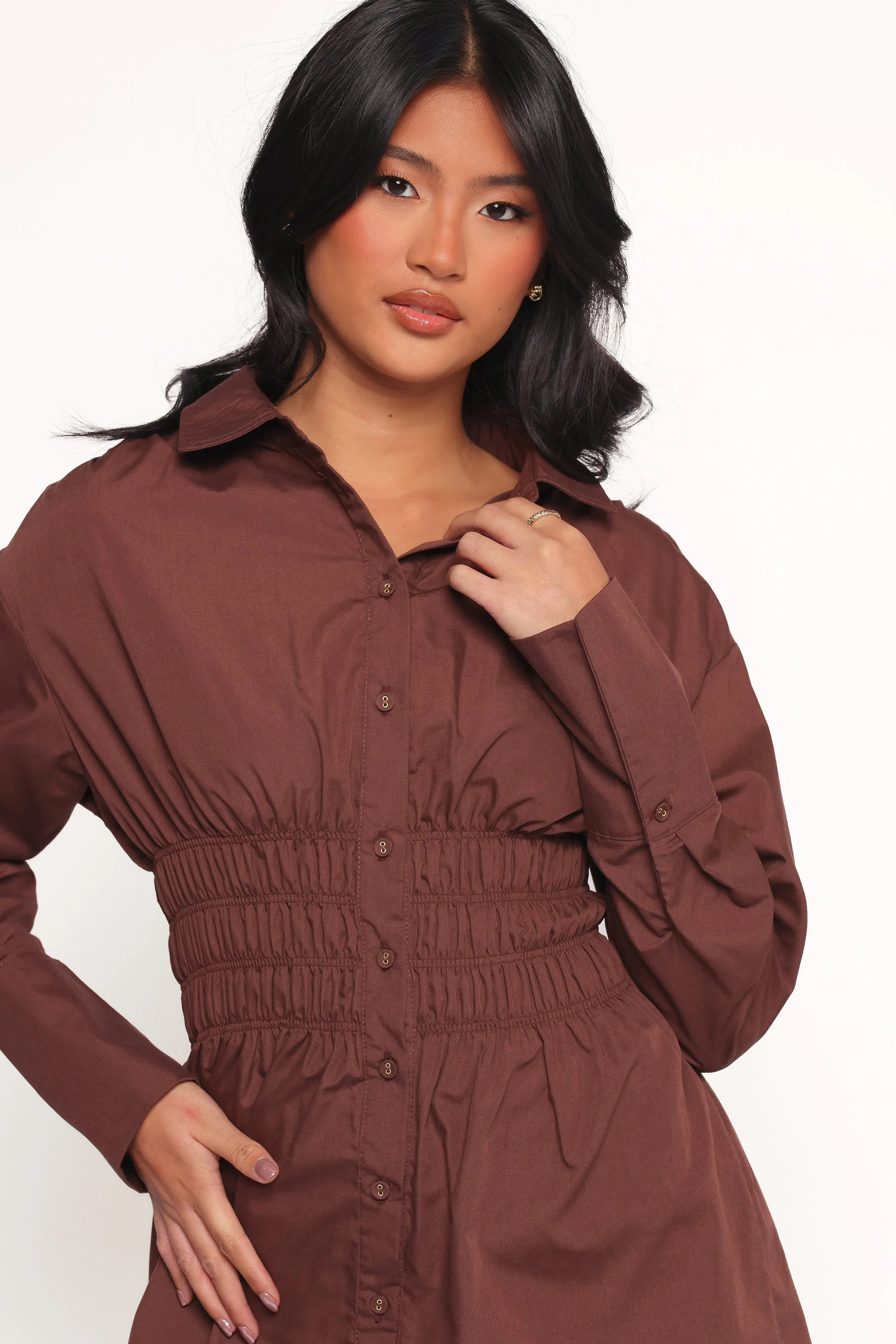 Wallace Mini Dress - Chocolate sold by Petal & Pup product image thumbnail 2