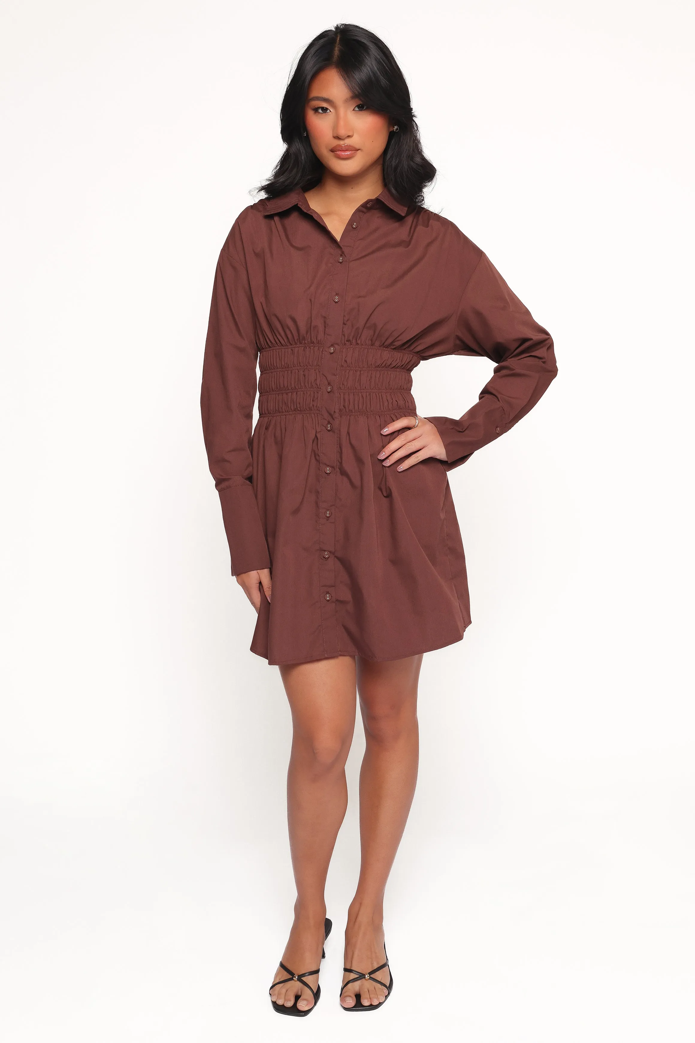 Wallace Mini Dress - Chocolate sold by Petal & Pup product image thumbnail 5
