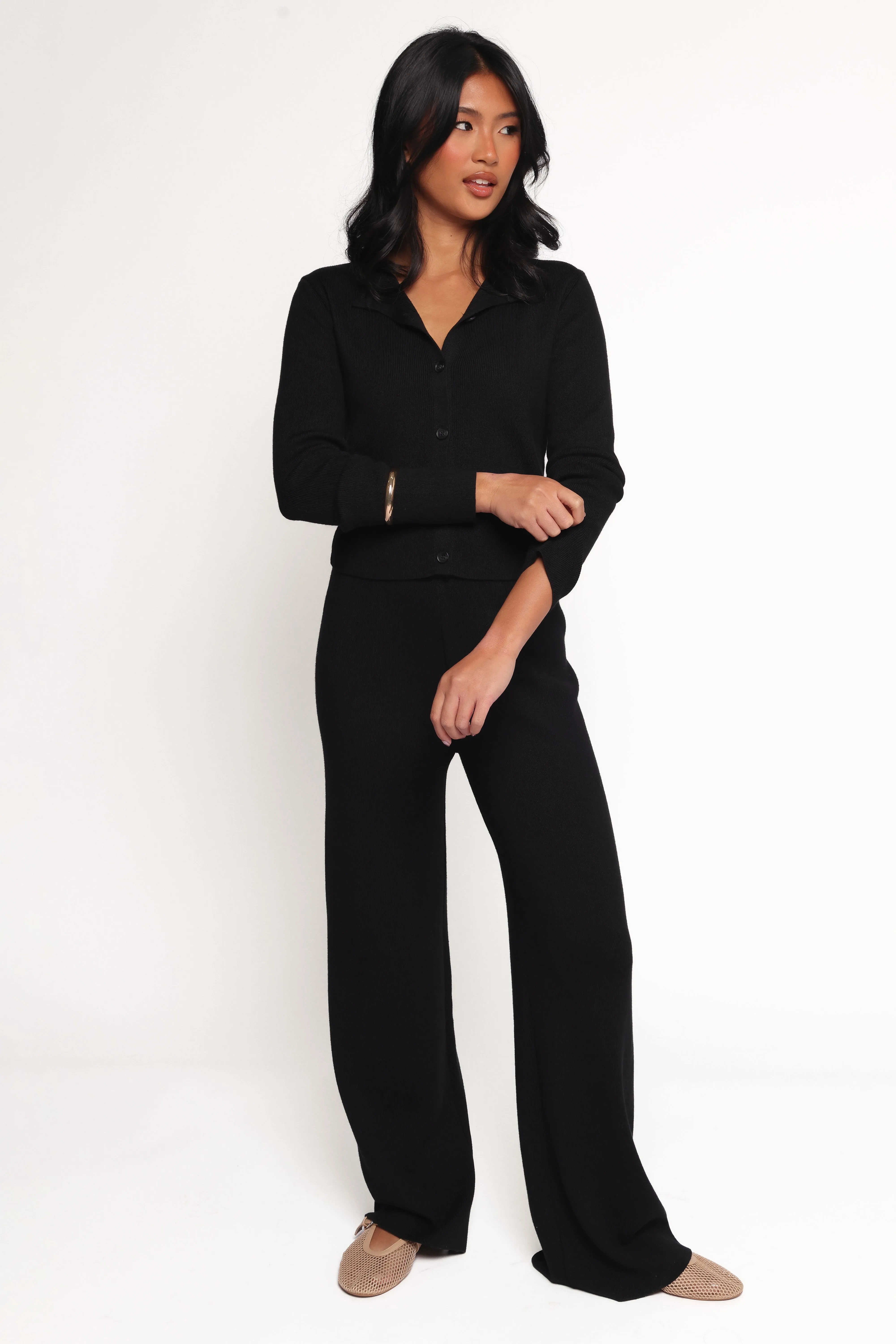 Elliot Knitted Pant Set - Black sold by Petal & Pup