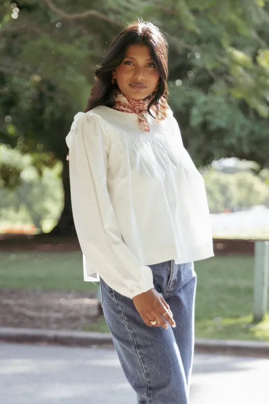 Melba Blouse - White sold by Petal & Pup