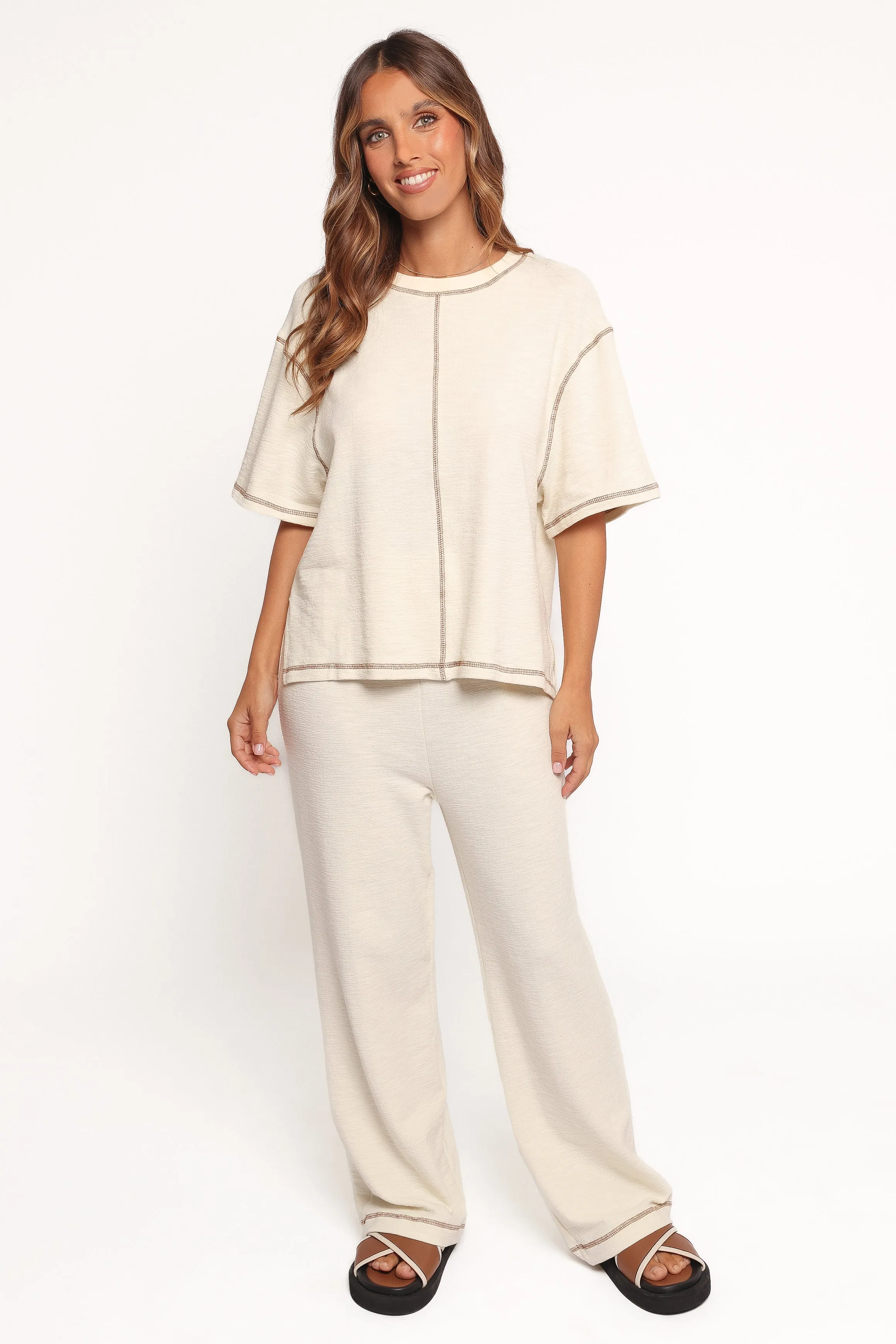 Angler Knit Set - Cream sold by Petal & Pup