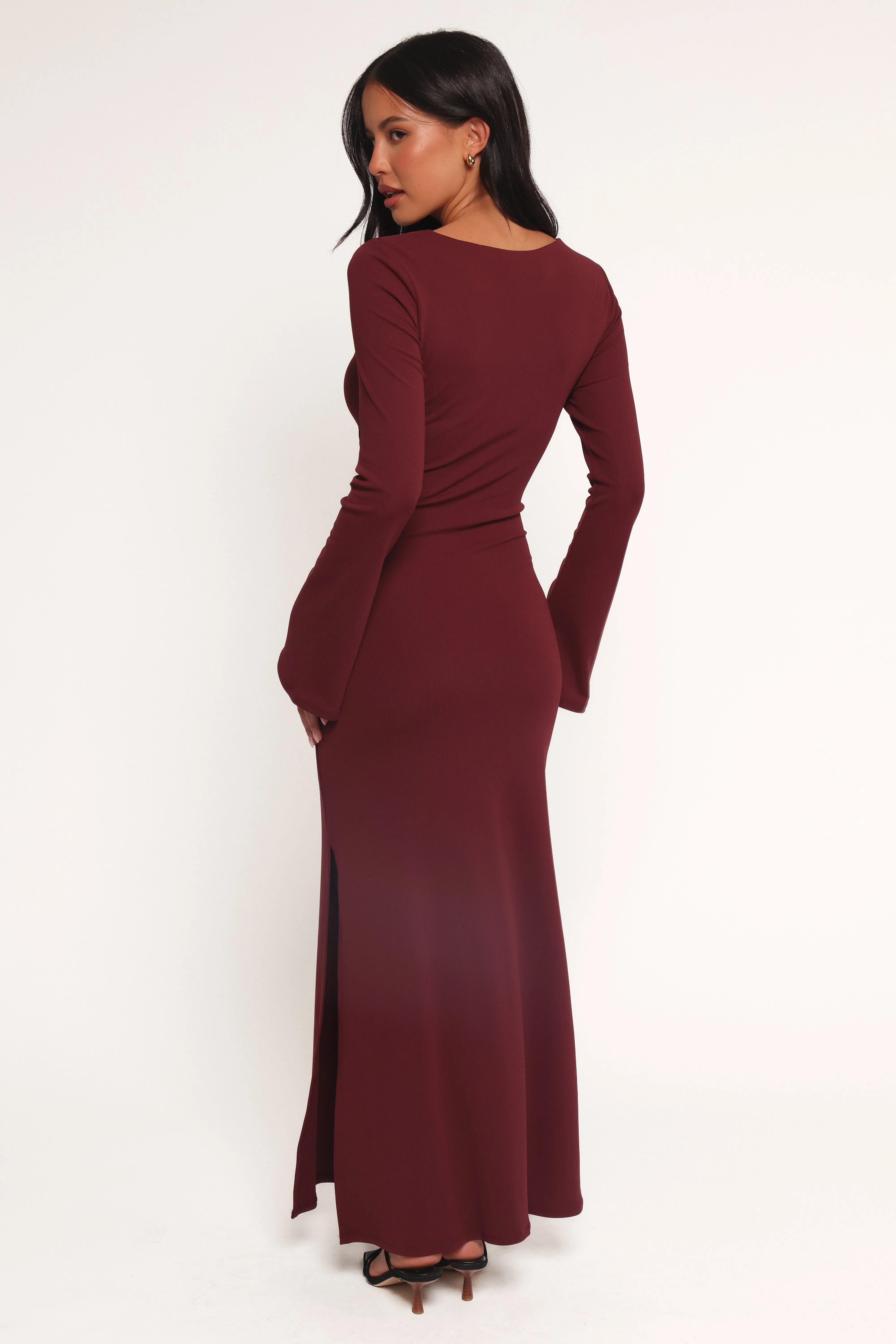 Nash Long Sleeve Dress - Deep Red sold by Petal & Pup product image thumbnail 3