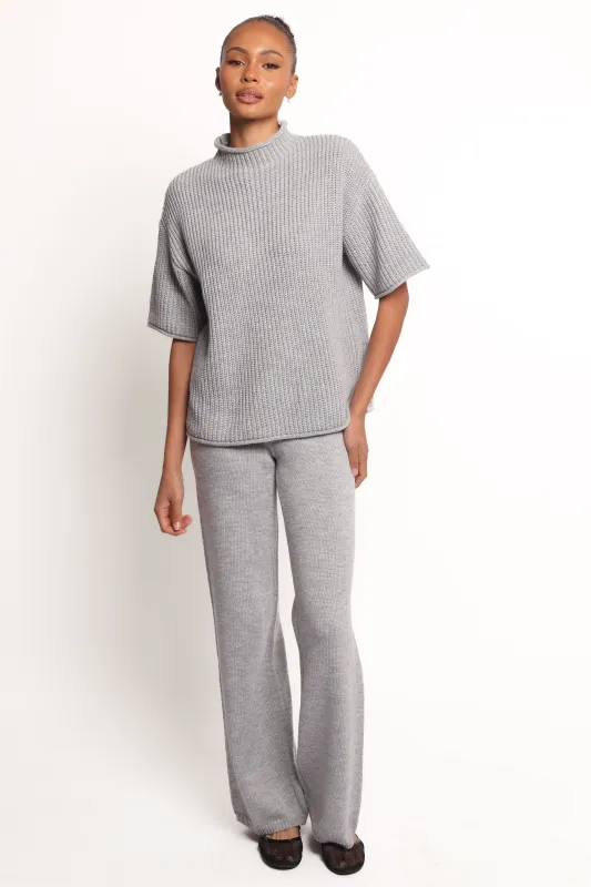 Remii Knit Pant Set - Grey sold by Petal & Pup