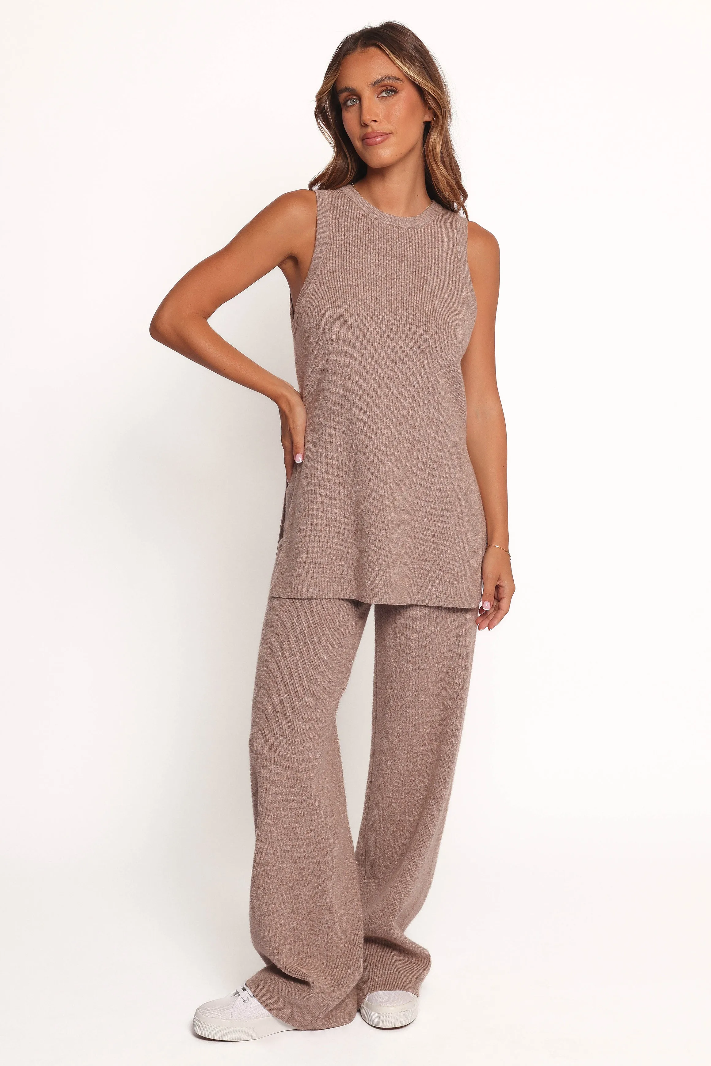 Ellory Knitted Pant Set - Taupe Marle sold by Petal & Pup product image thumbnail 2