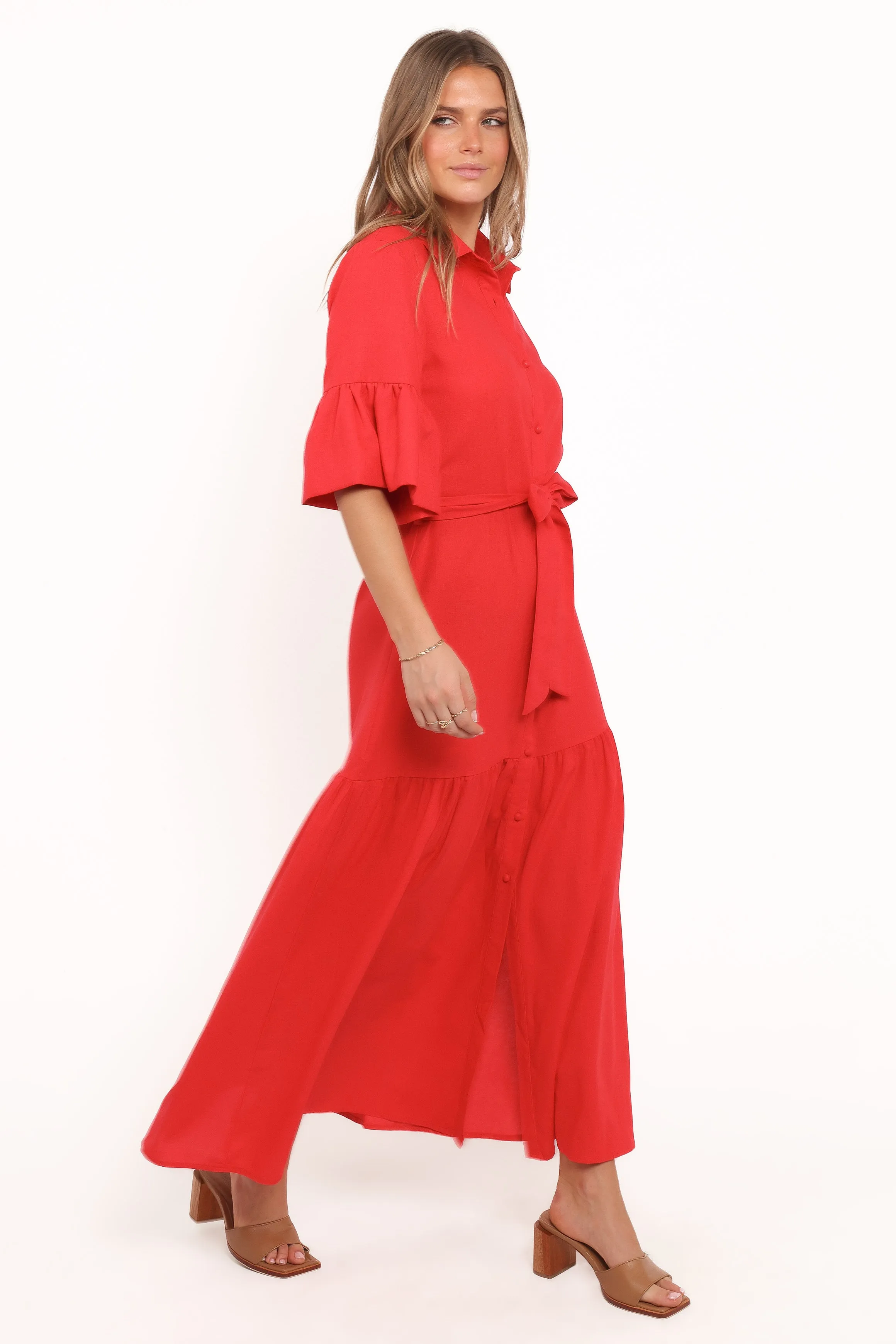 Kirrily Midi Dress - Red sold by Petal & Pup product image thumbnail 4