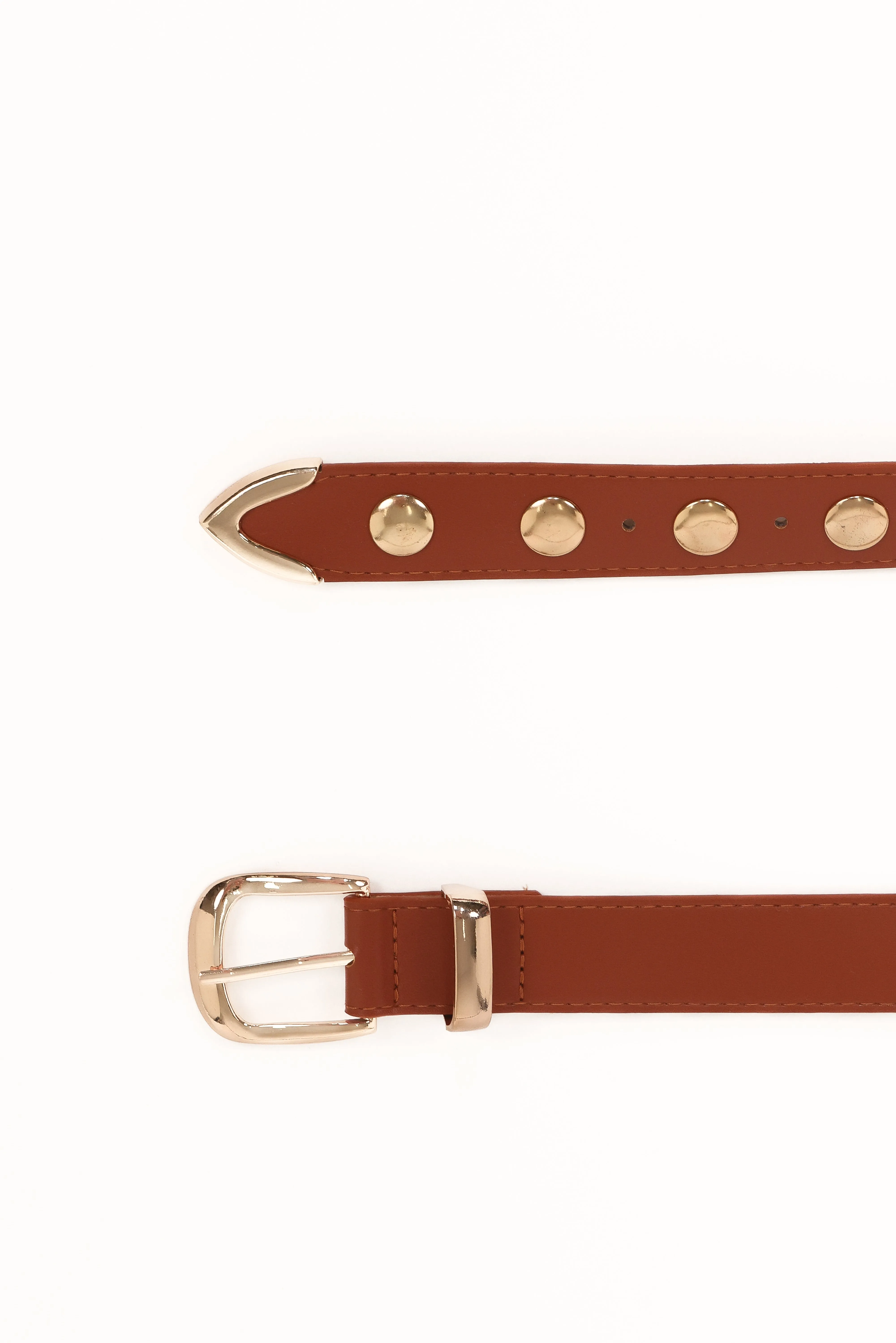 Dallas Studded Belt - Tan sold by Petal & Pup product image thumbnail 2