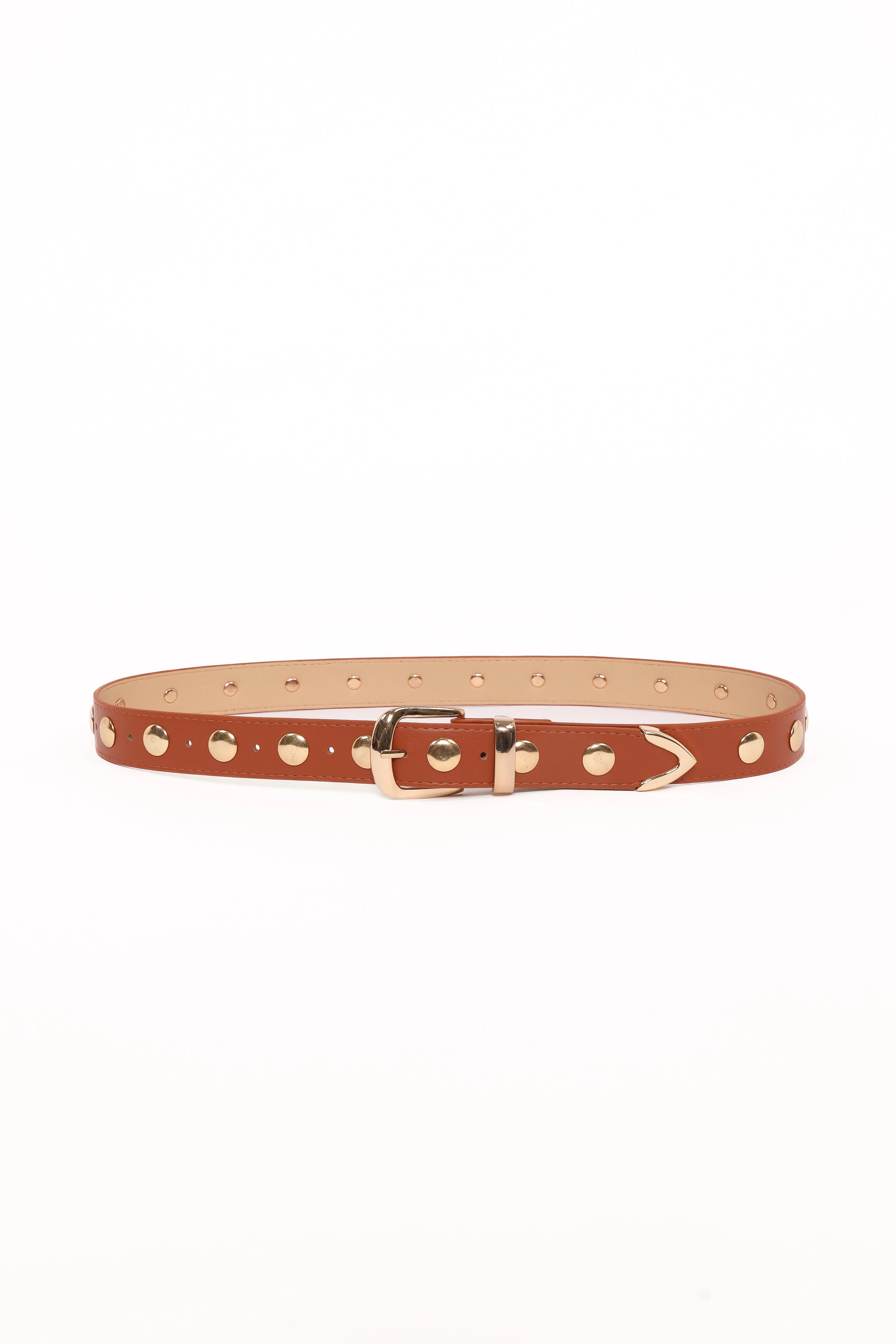 Dallas Studded Belt - Tan sold by Petal & Pup