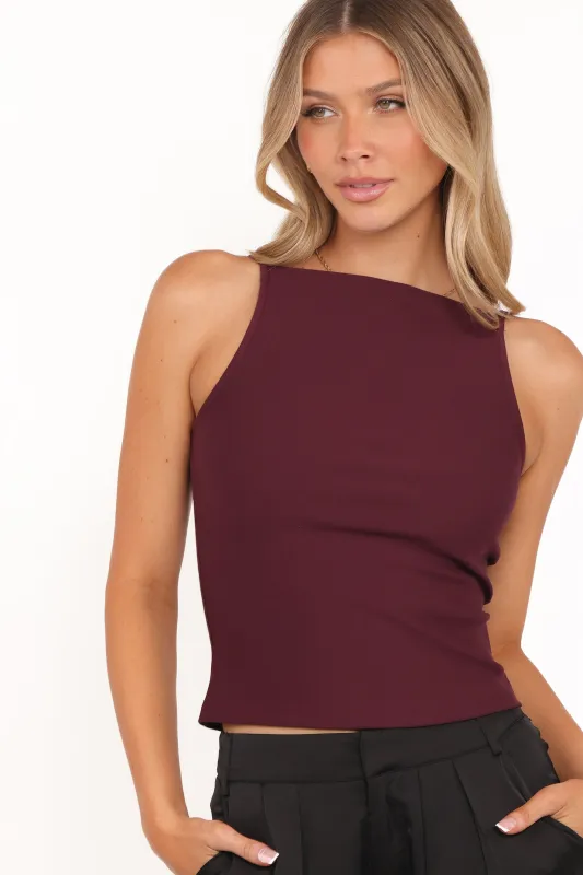Yash Top - Merlot sold by Petal & Pup
