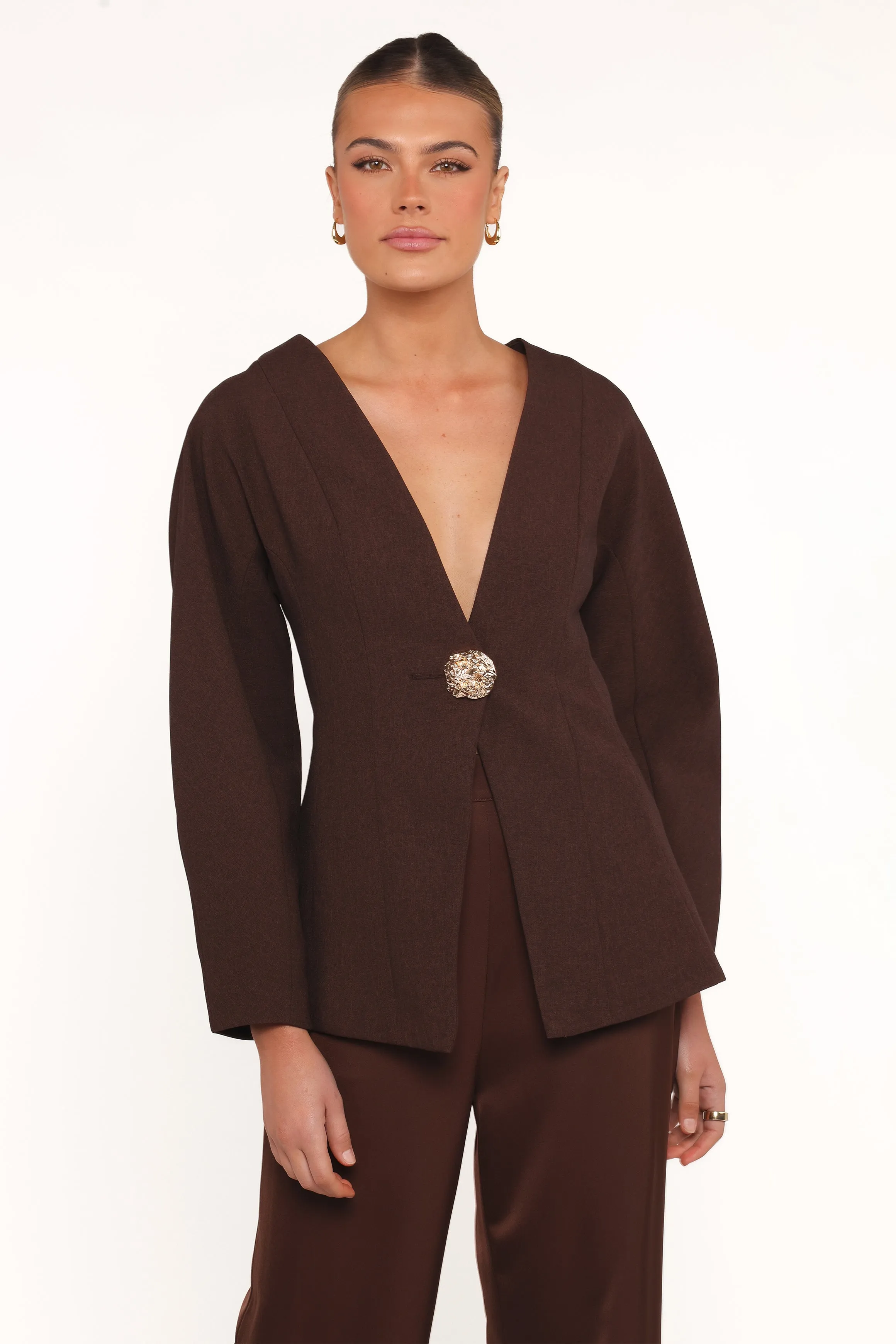 Elke Jacket - Brown sold by Petal & Pup