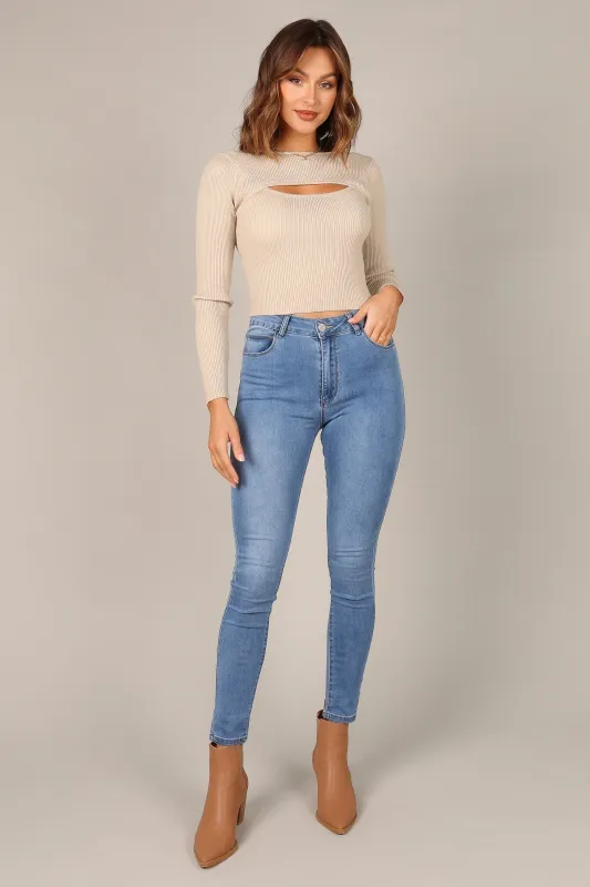 Jenny Jeans - Light Blue Wash sold by Petal & Pup