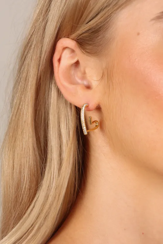 Devoted Heart Earrings - Gold sold by Petal & Pup