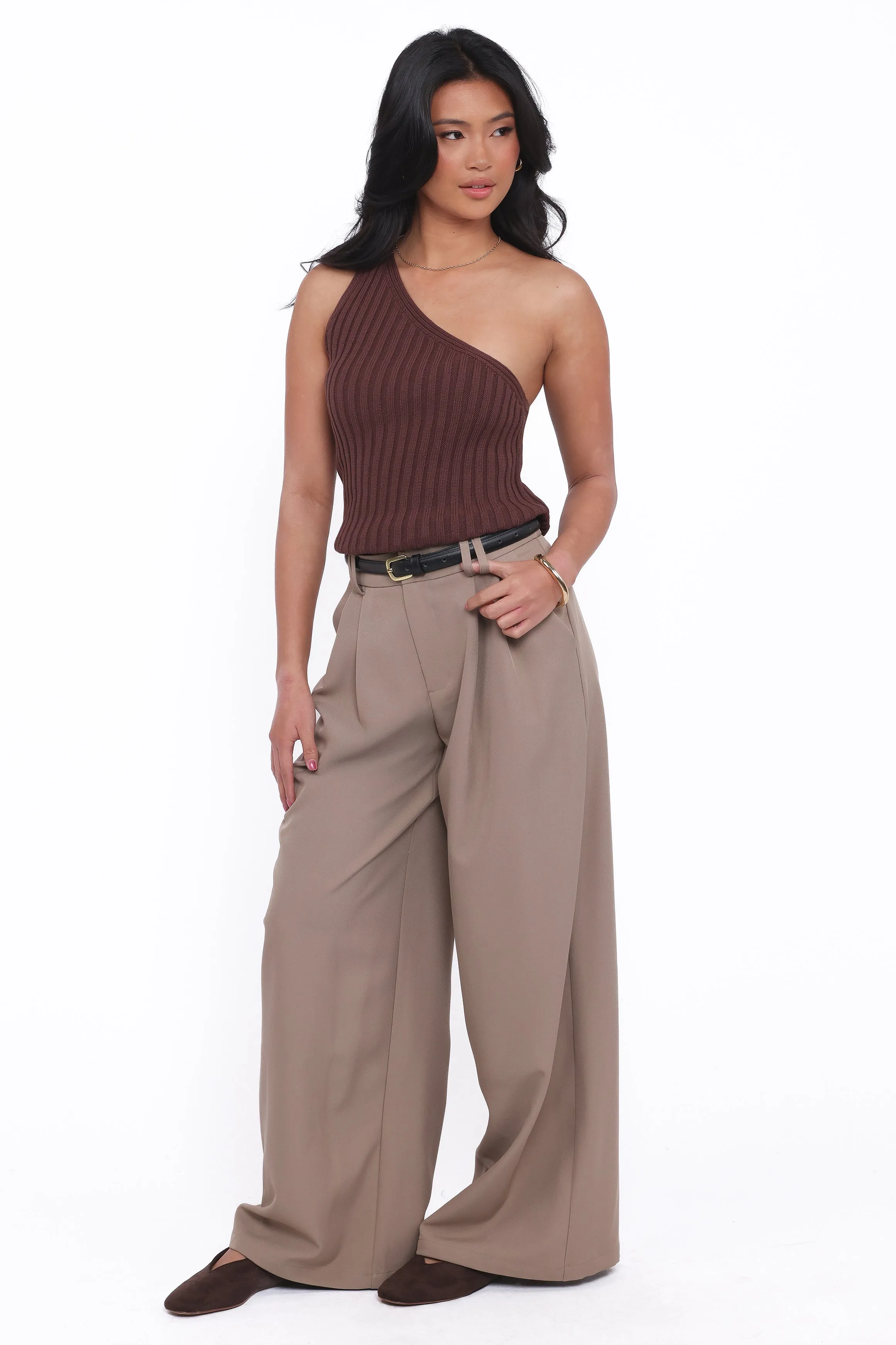 Kathryn Wide Leg Pant - Beige sold by Petal & Pup product image thumbnail 3